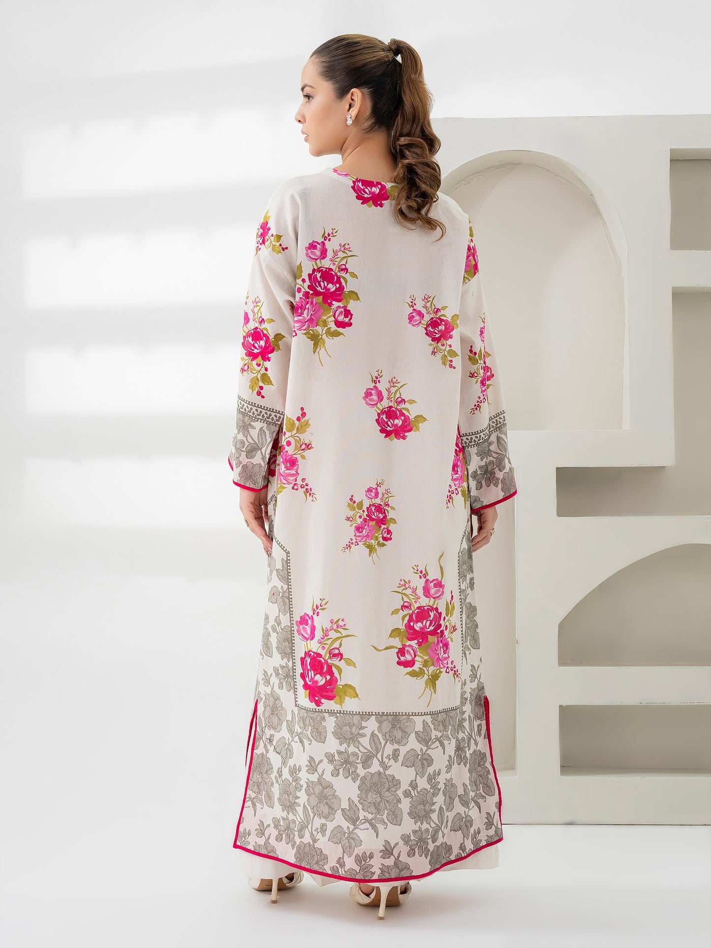 Khaddar Shirt-Embroidered (Pret)