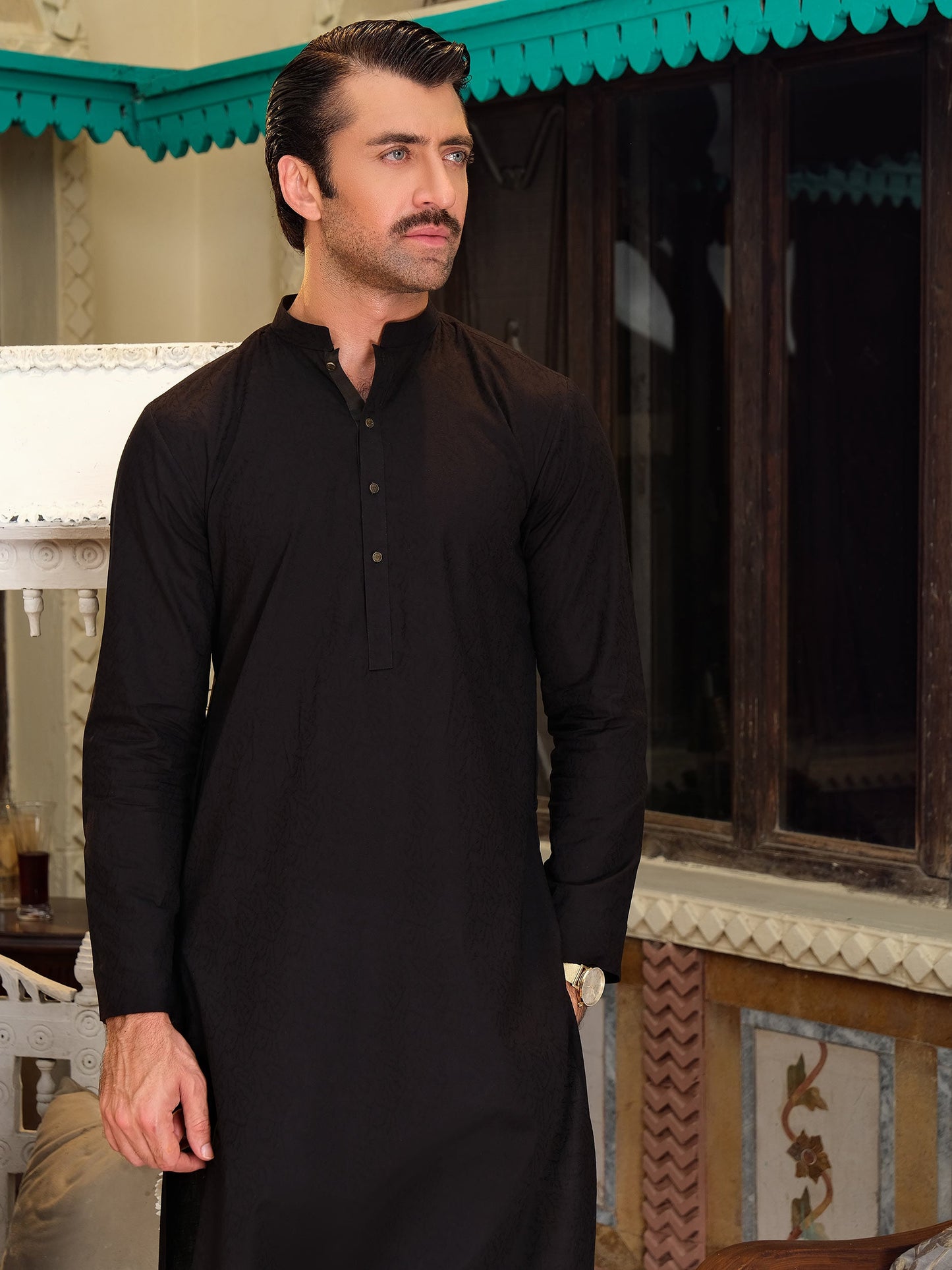 Jacquard Kurta