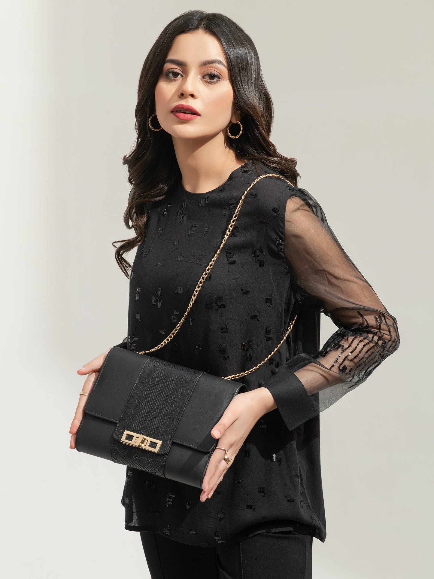 Embellished Grip Top