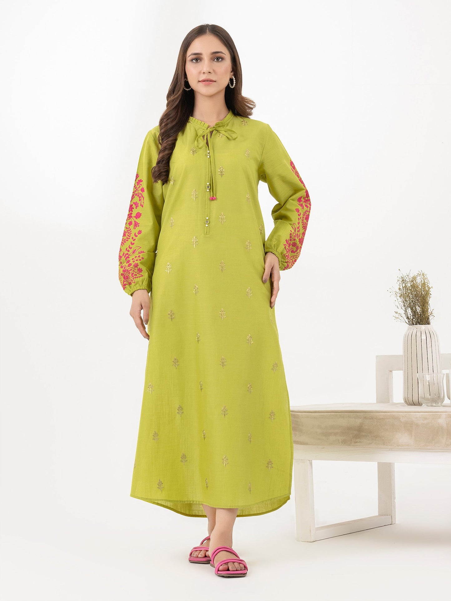 Lawn Shirt-Embroidered (Pret)