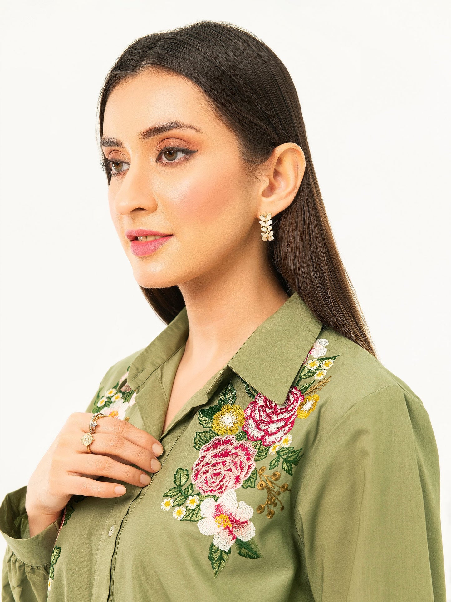 Embroidered Cambric Top