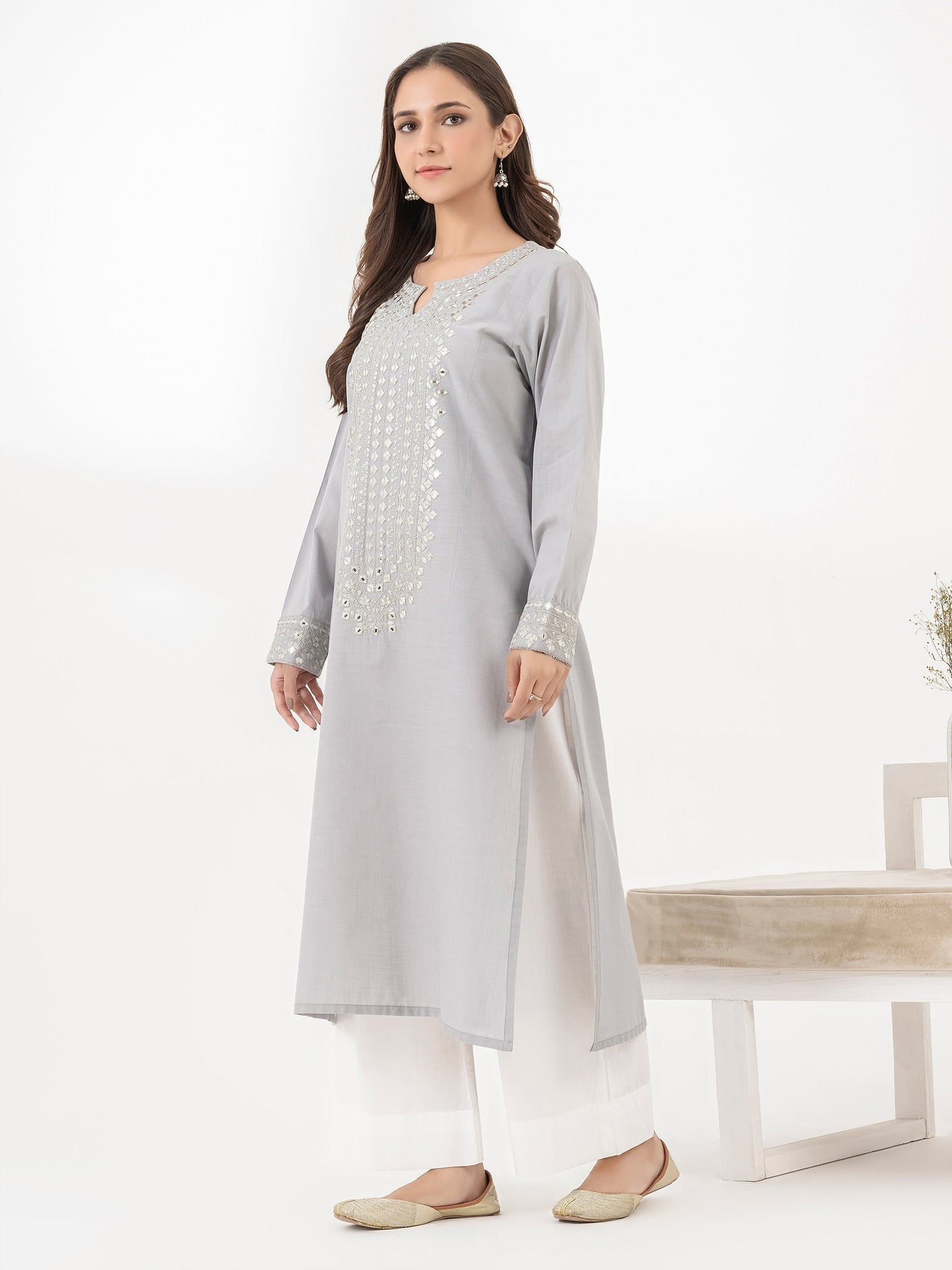 Lawn Shirt-Embroidered (Pret)