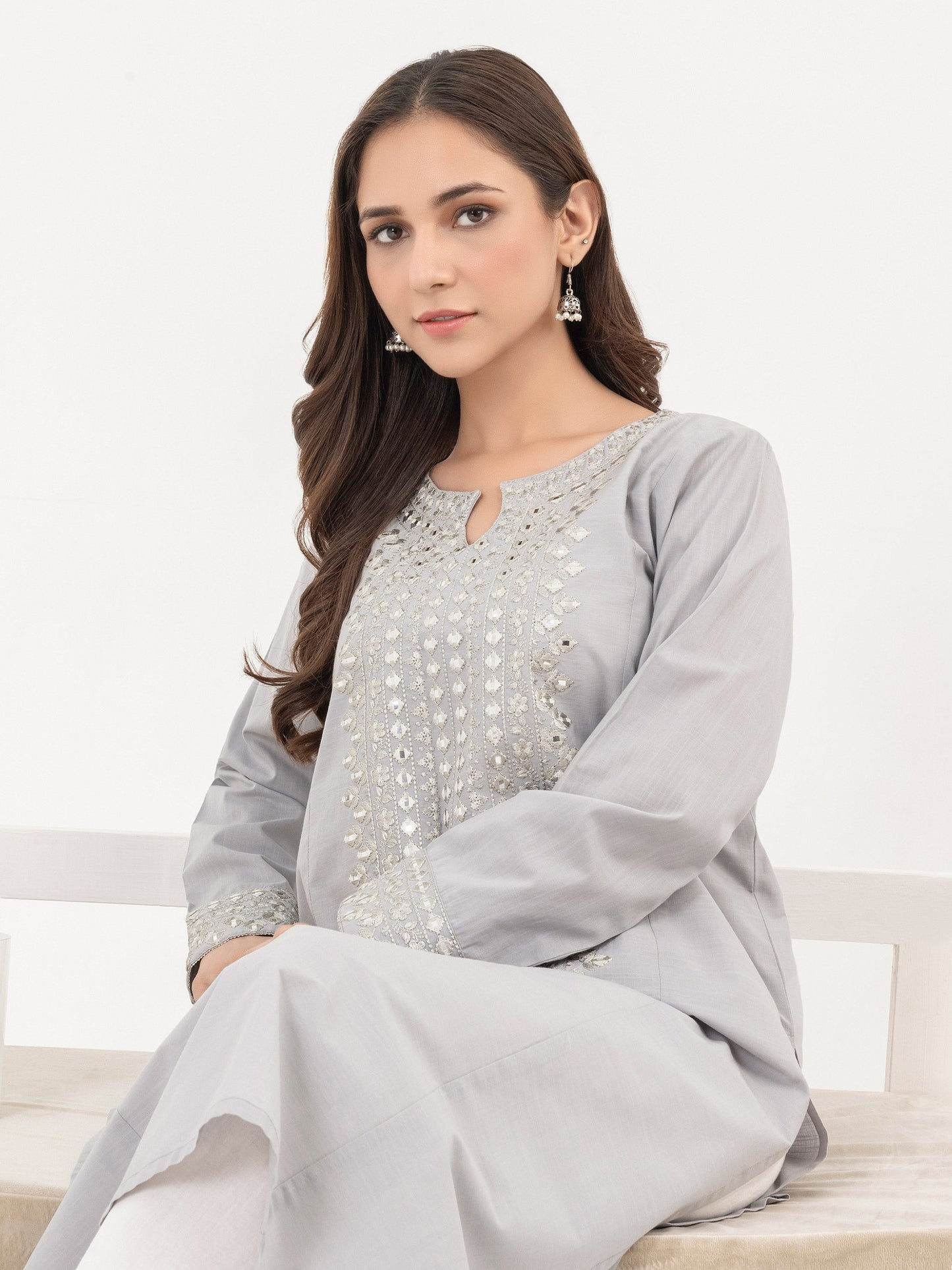 Lawn Shirt-Embroidered (Pret)