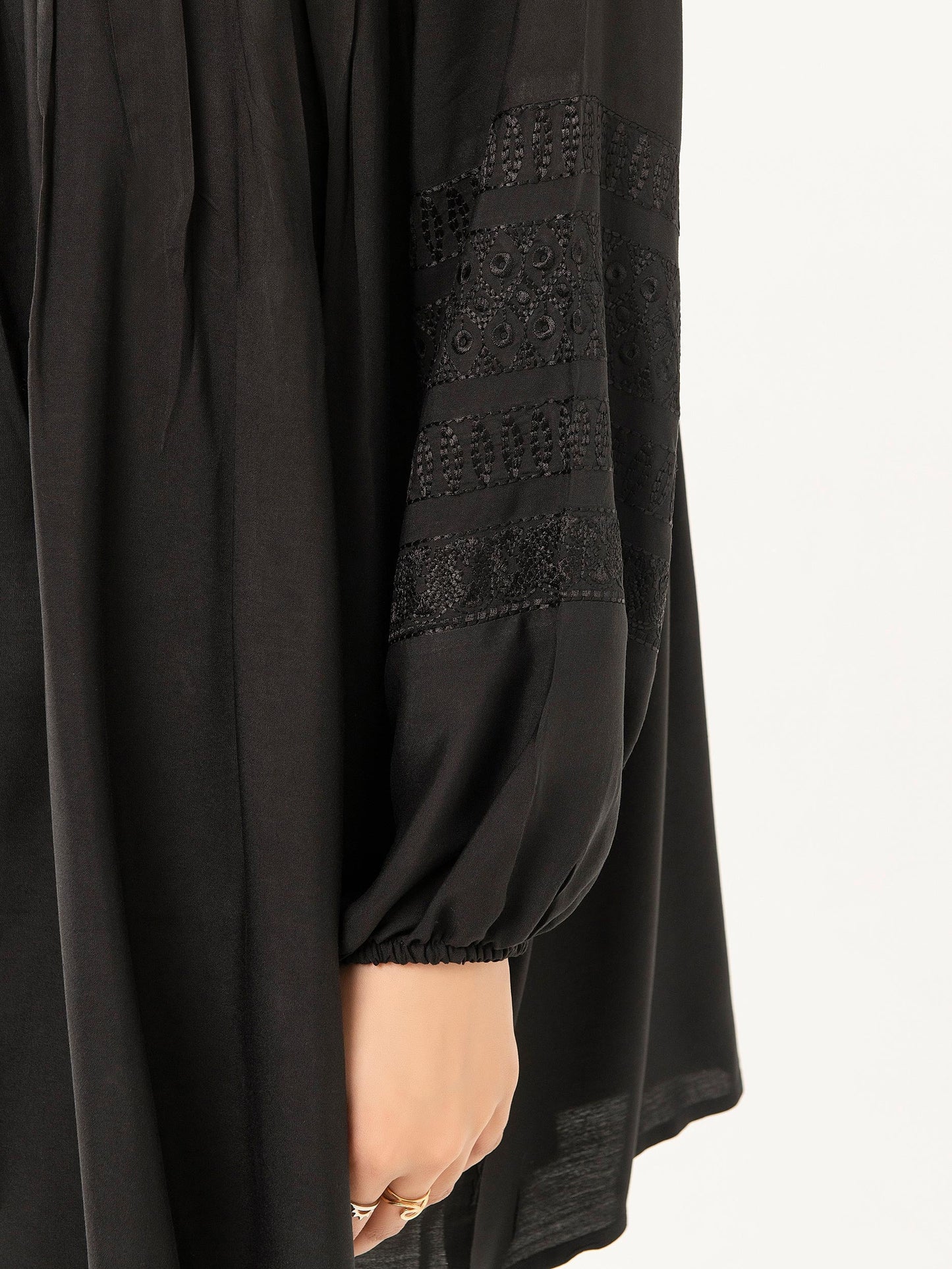Linen Kurti-Embroidered (Pret)