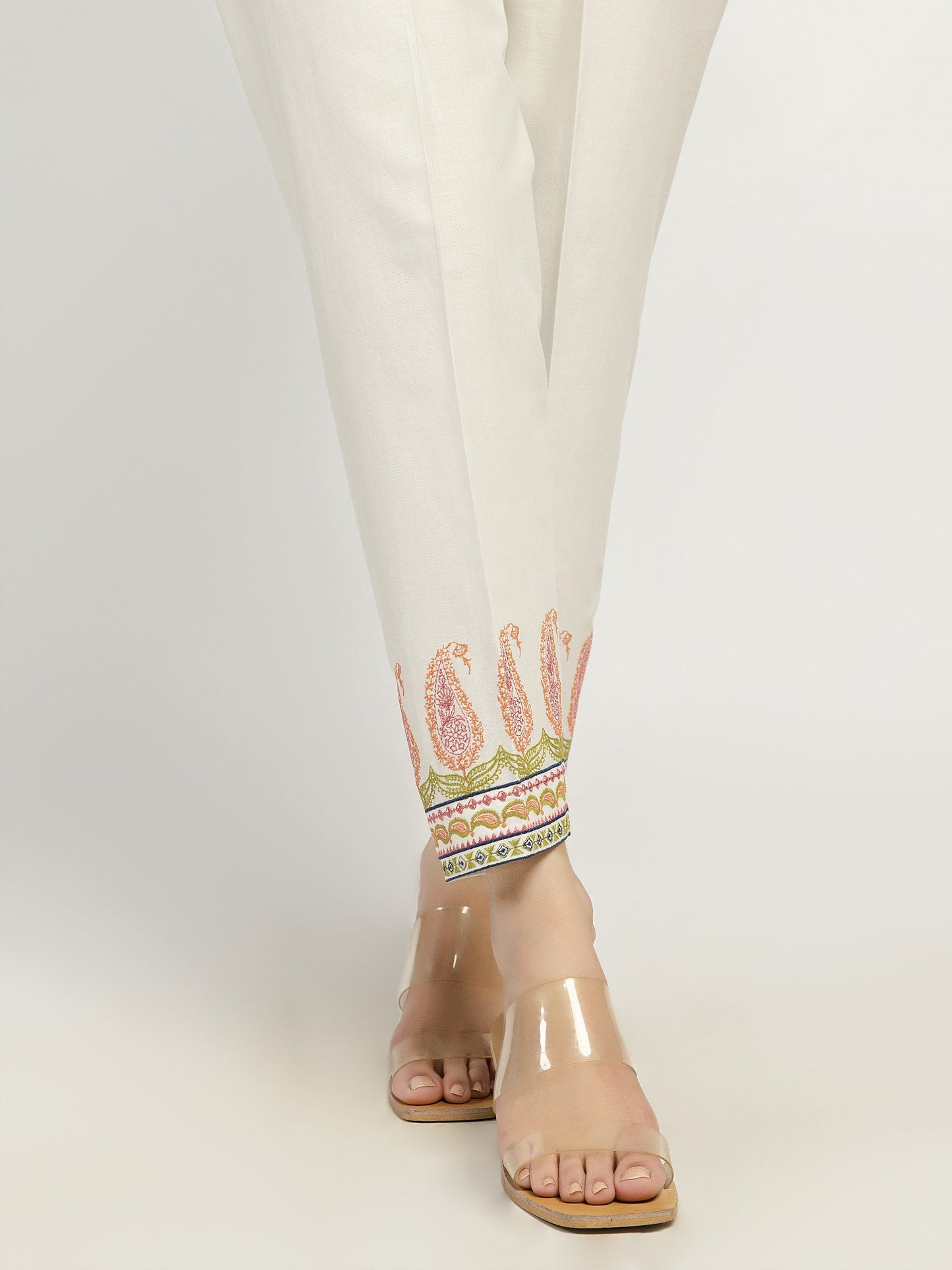Embroidered Winter Cotton Trousers
