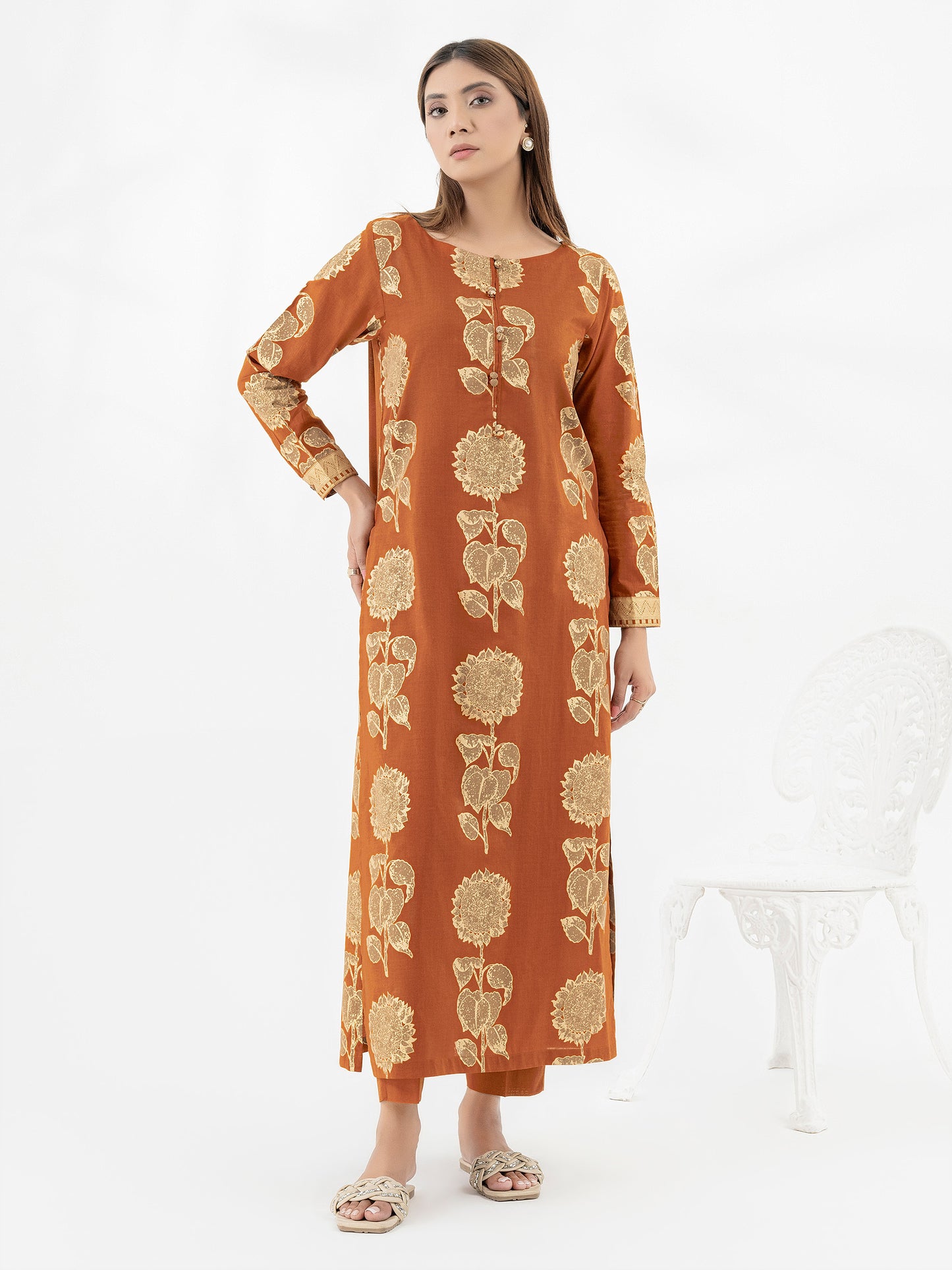 2 Piece Lawn Suit-Paste Print (Pret)