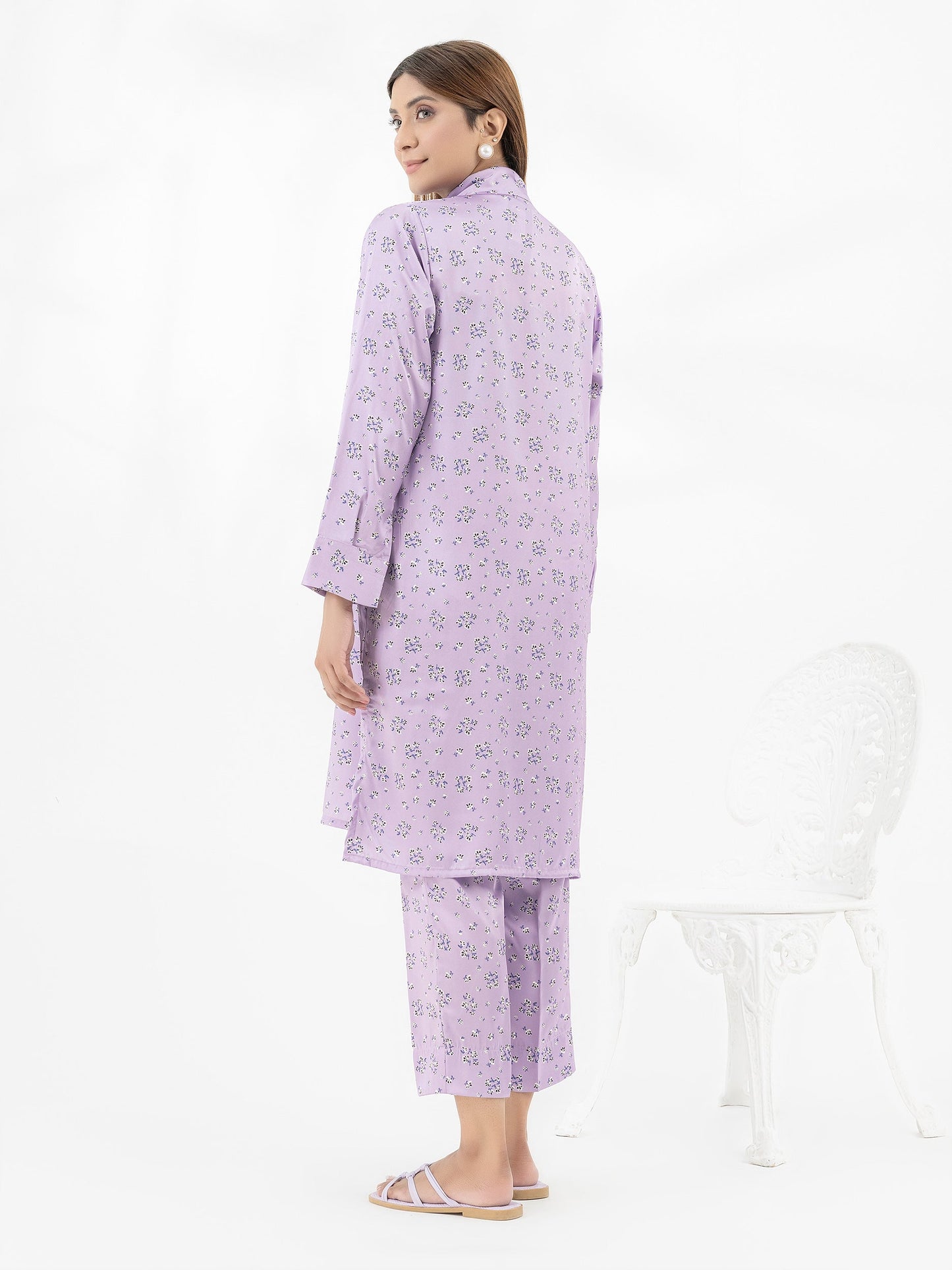 Printed Silk Co-Ord Set