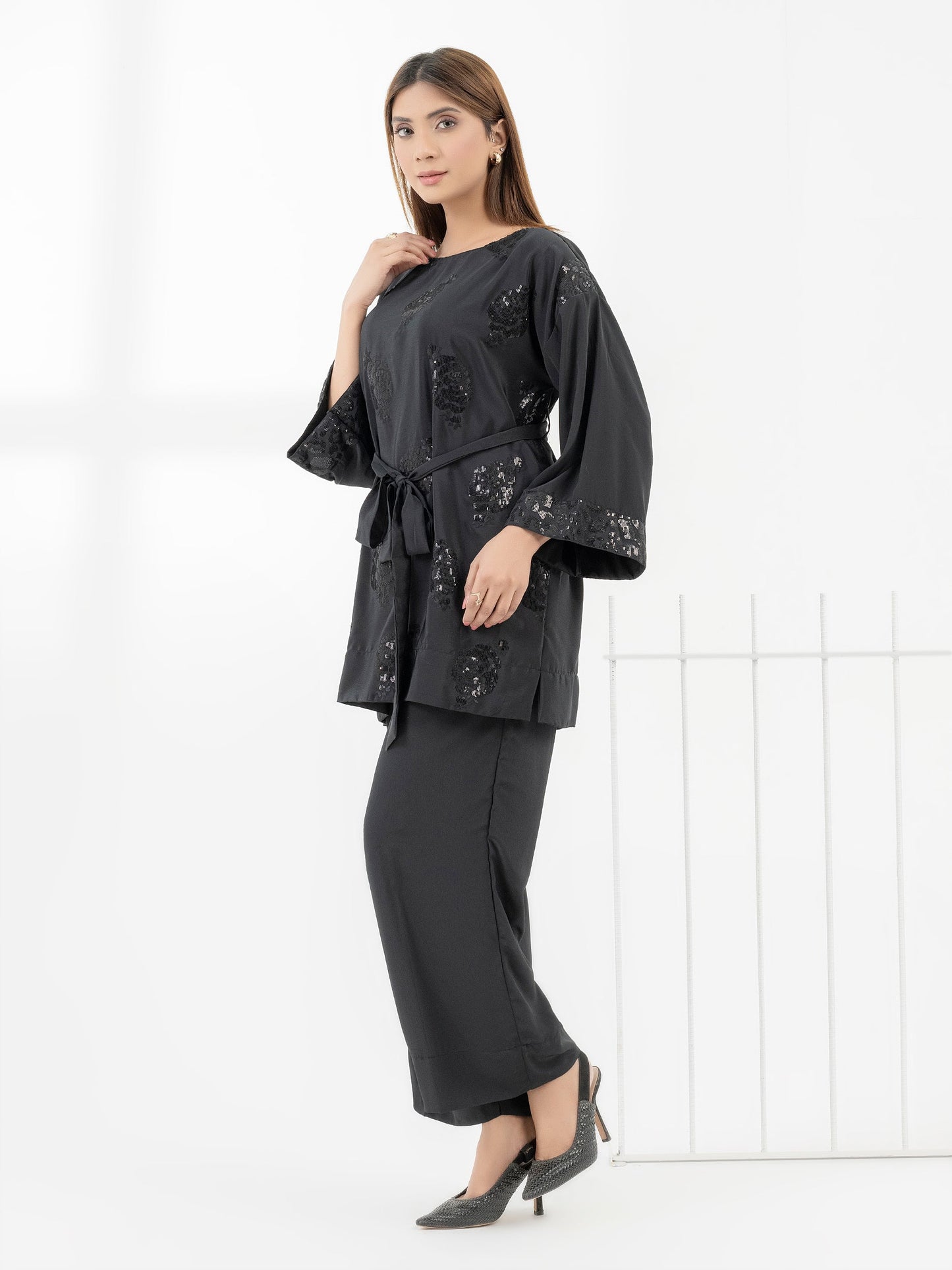 Embellished Crepe Co-Ord Set