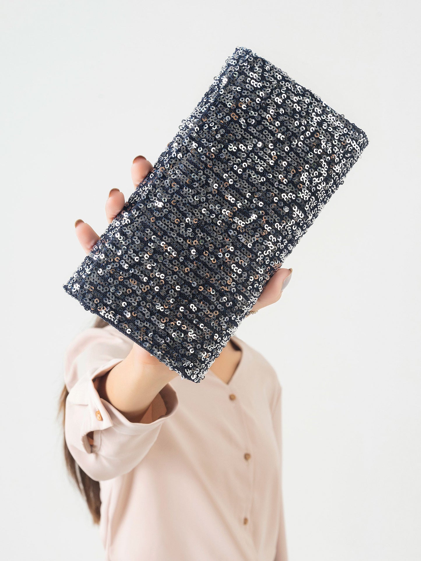 Sequins Embellished Wallet