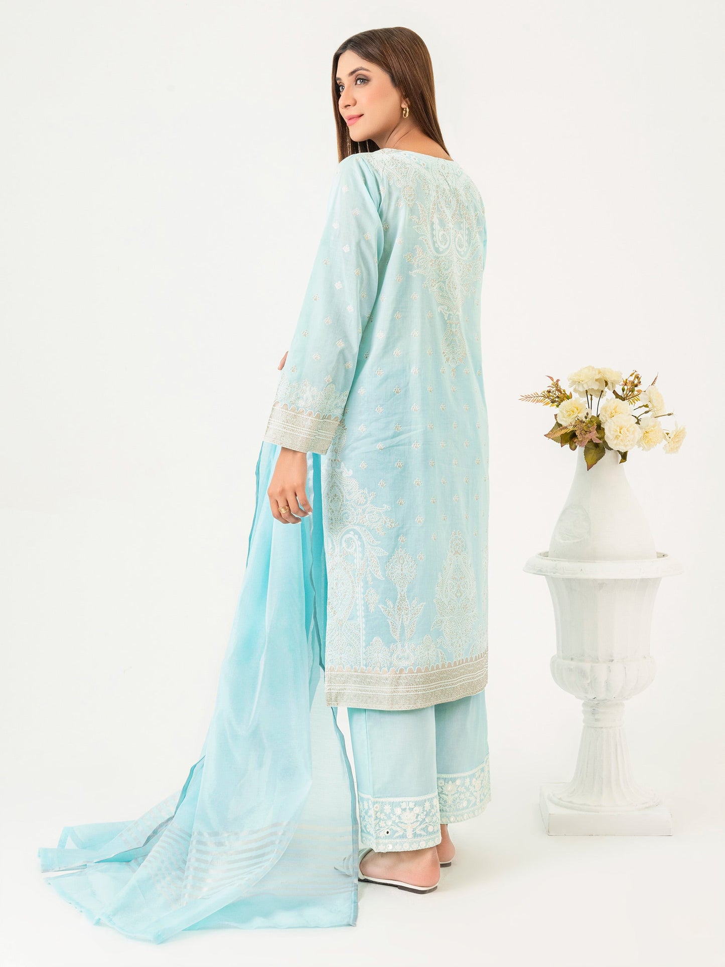 3 Piece Lawn Suit-Embroidered (Pret)