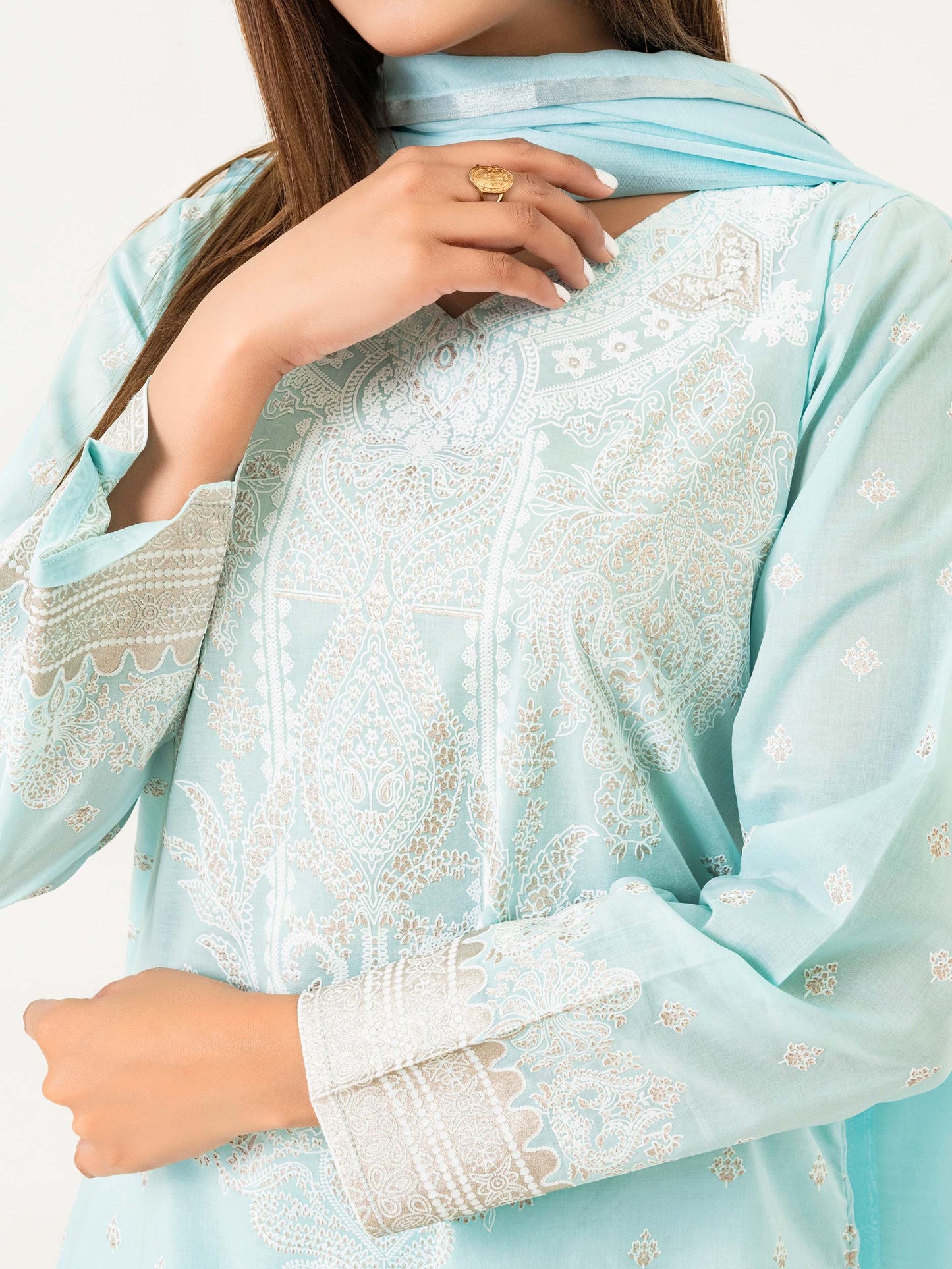 3 Piece Lawn Suit-Embroidered (Pret)
