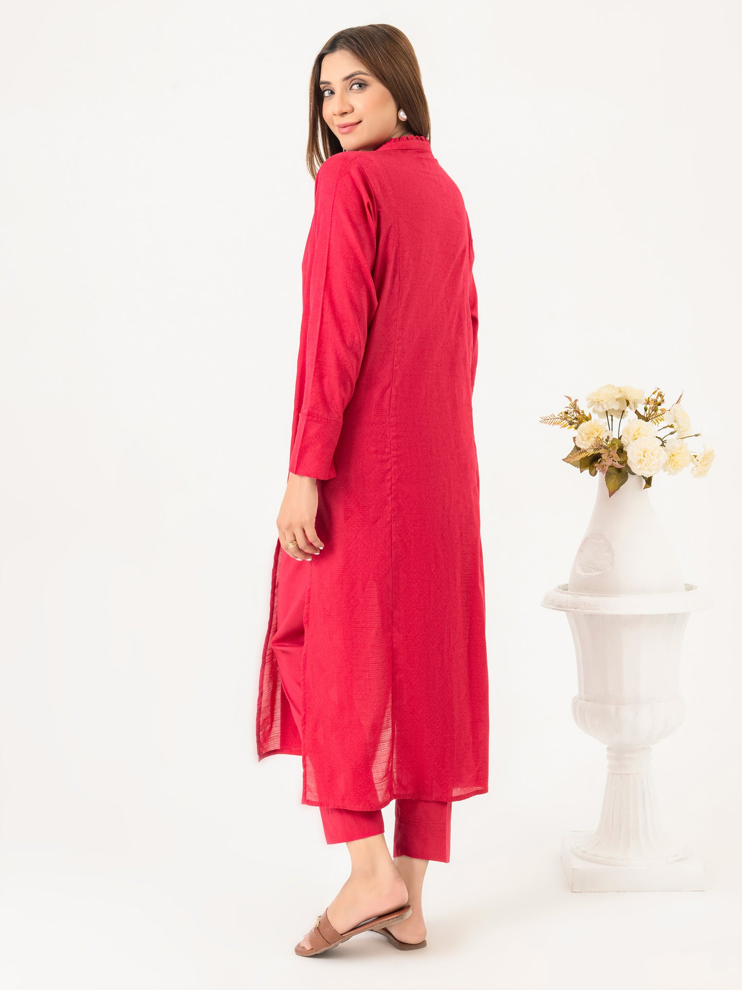 2 Piece Lawn Suit-Dyed (Pret)