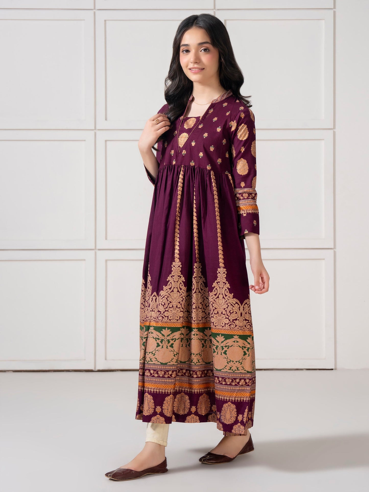 Lawn Frock-Paste Print