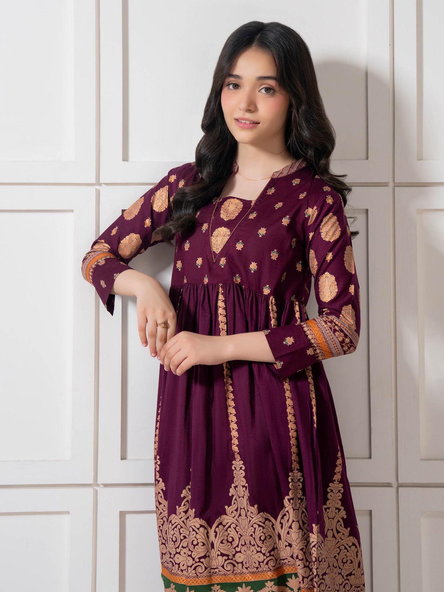 Lawn Frock-Paste Print