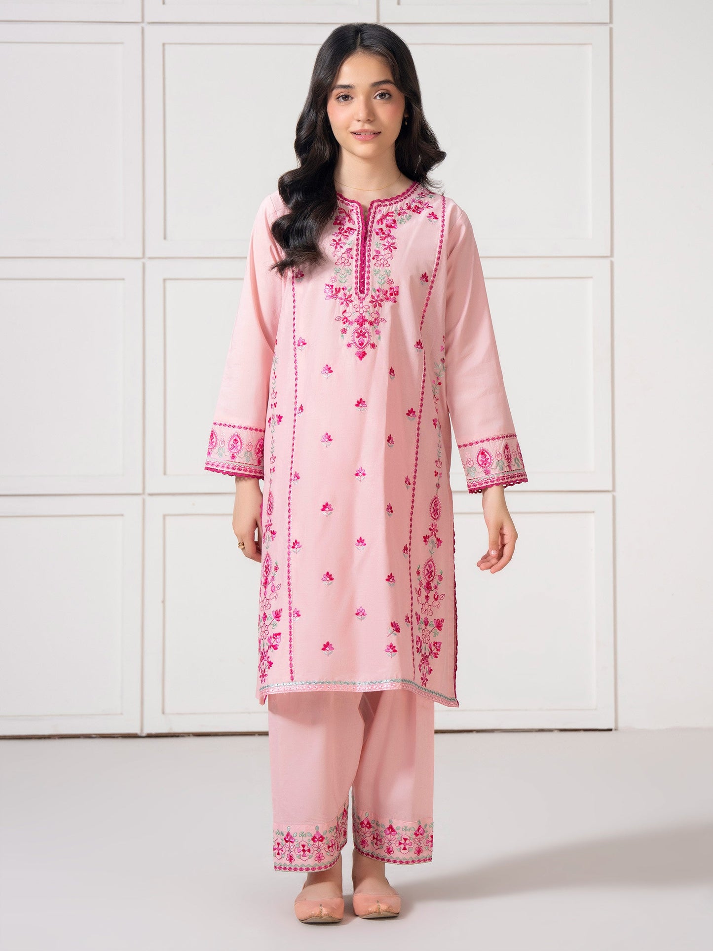 2 Piece Lawn Suit-Embroidered