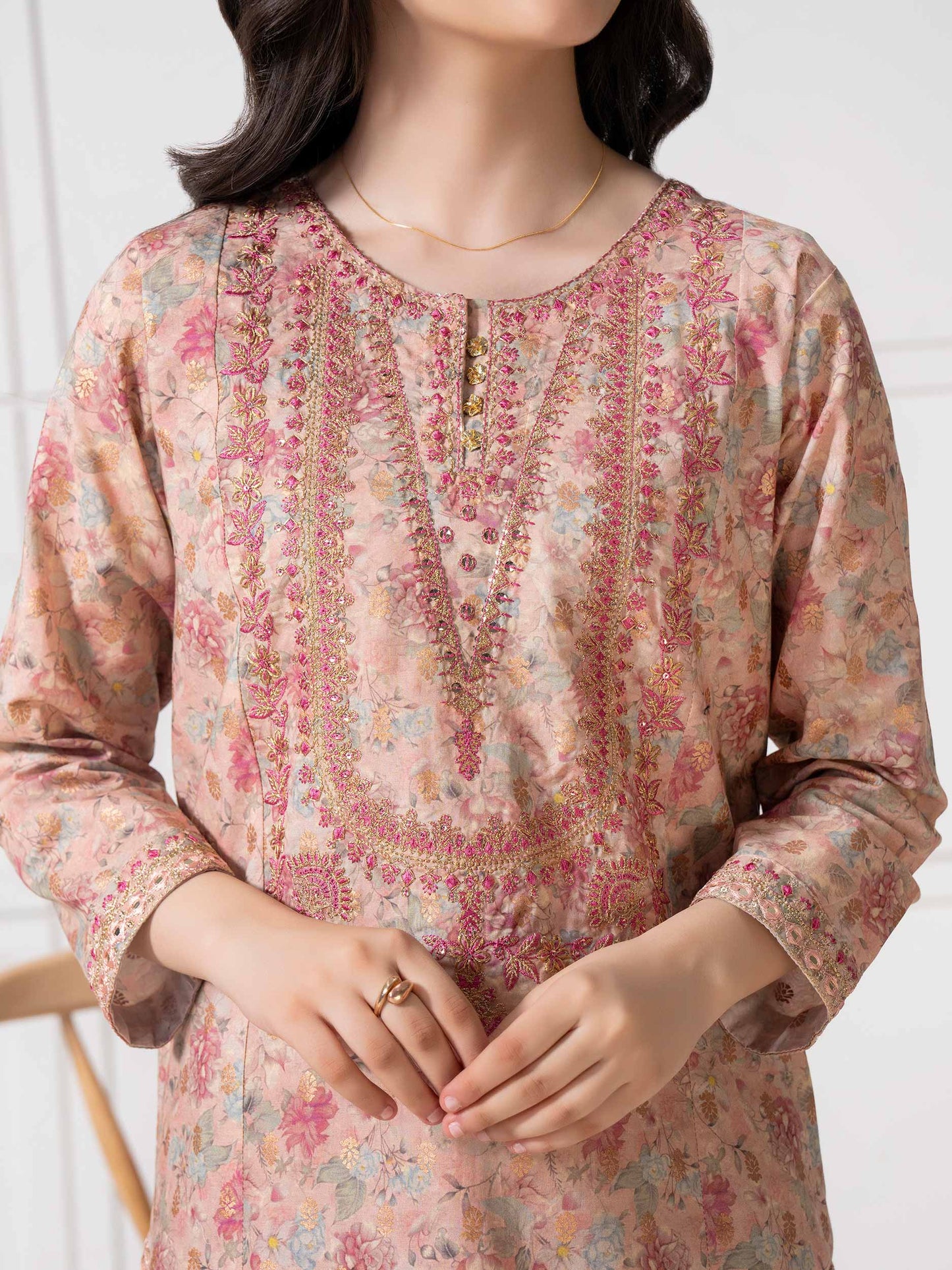 2 Piece Lawn Suit-Embroidered