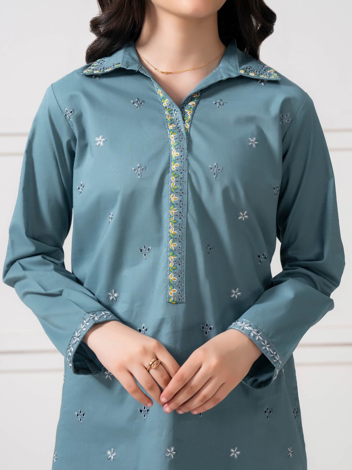 2 Piece Lawn Suit-Embroidered