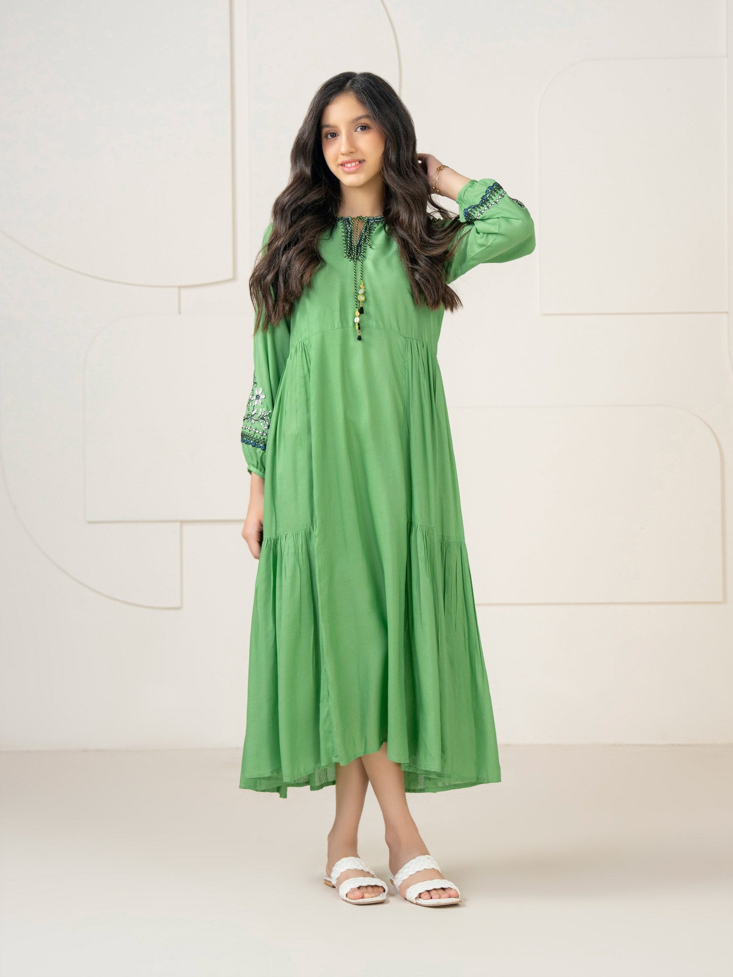 Lawn Frock-Embroidered