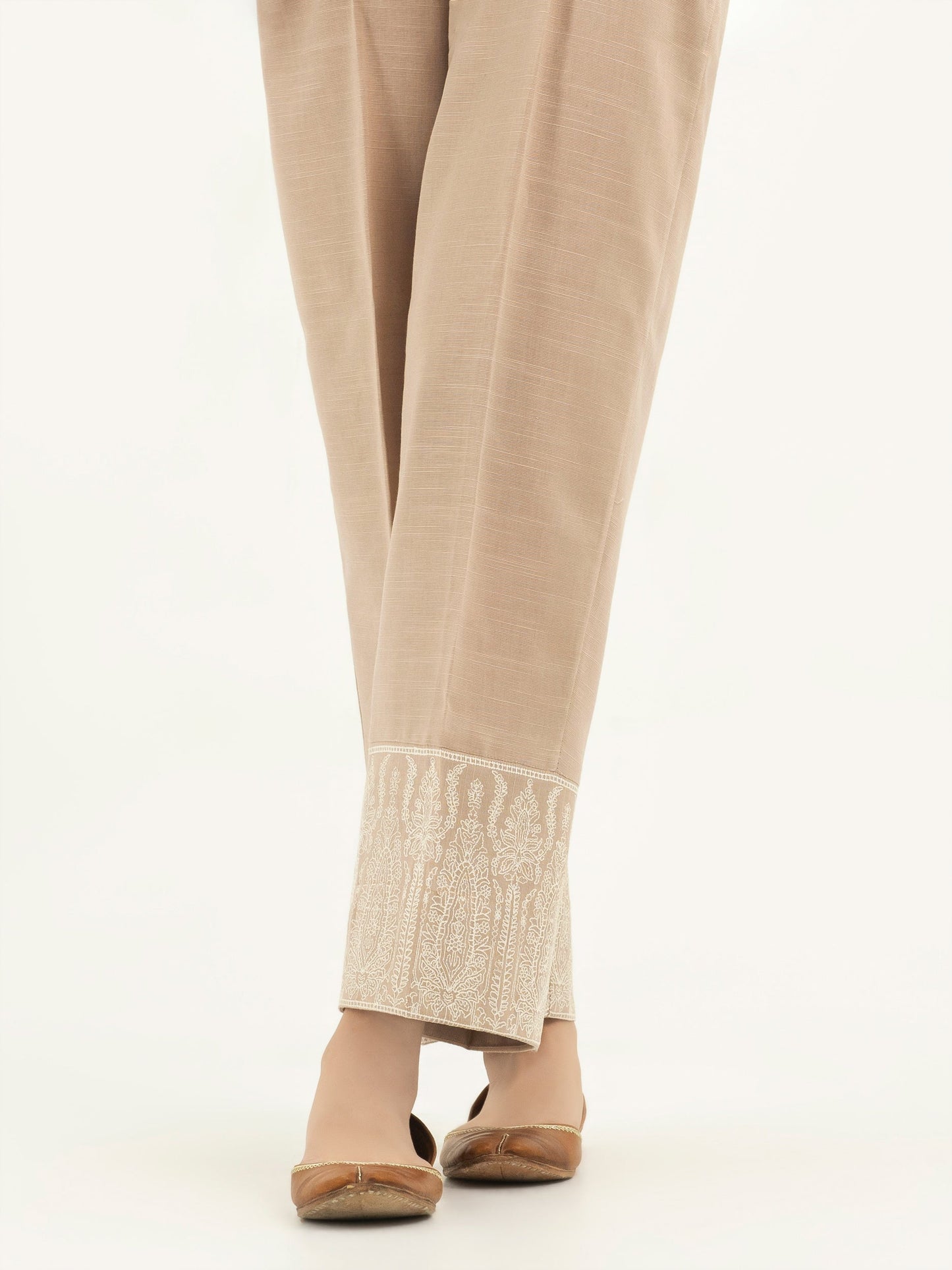 Embroidered Khaddar Trousers(Pret)