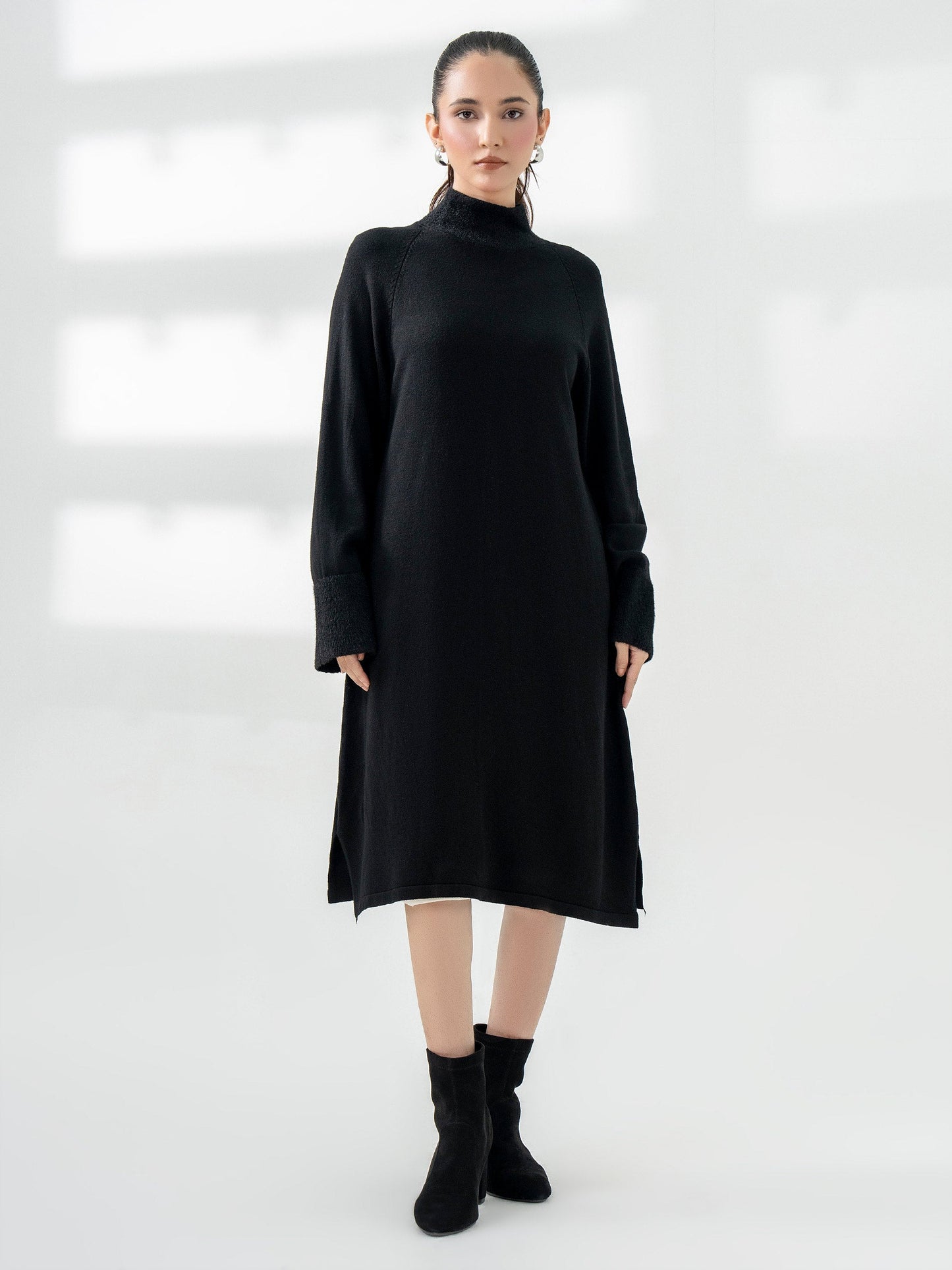 Dyed Woolen Dress