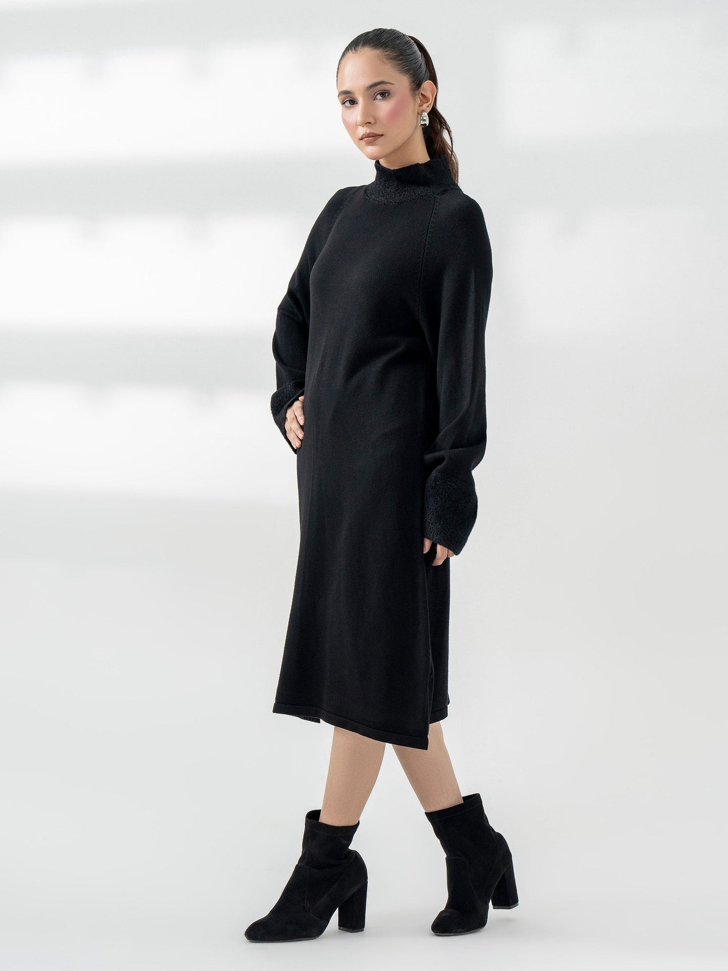 Dyed Woolen Dress