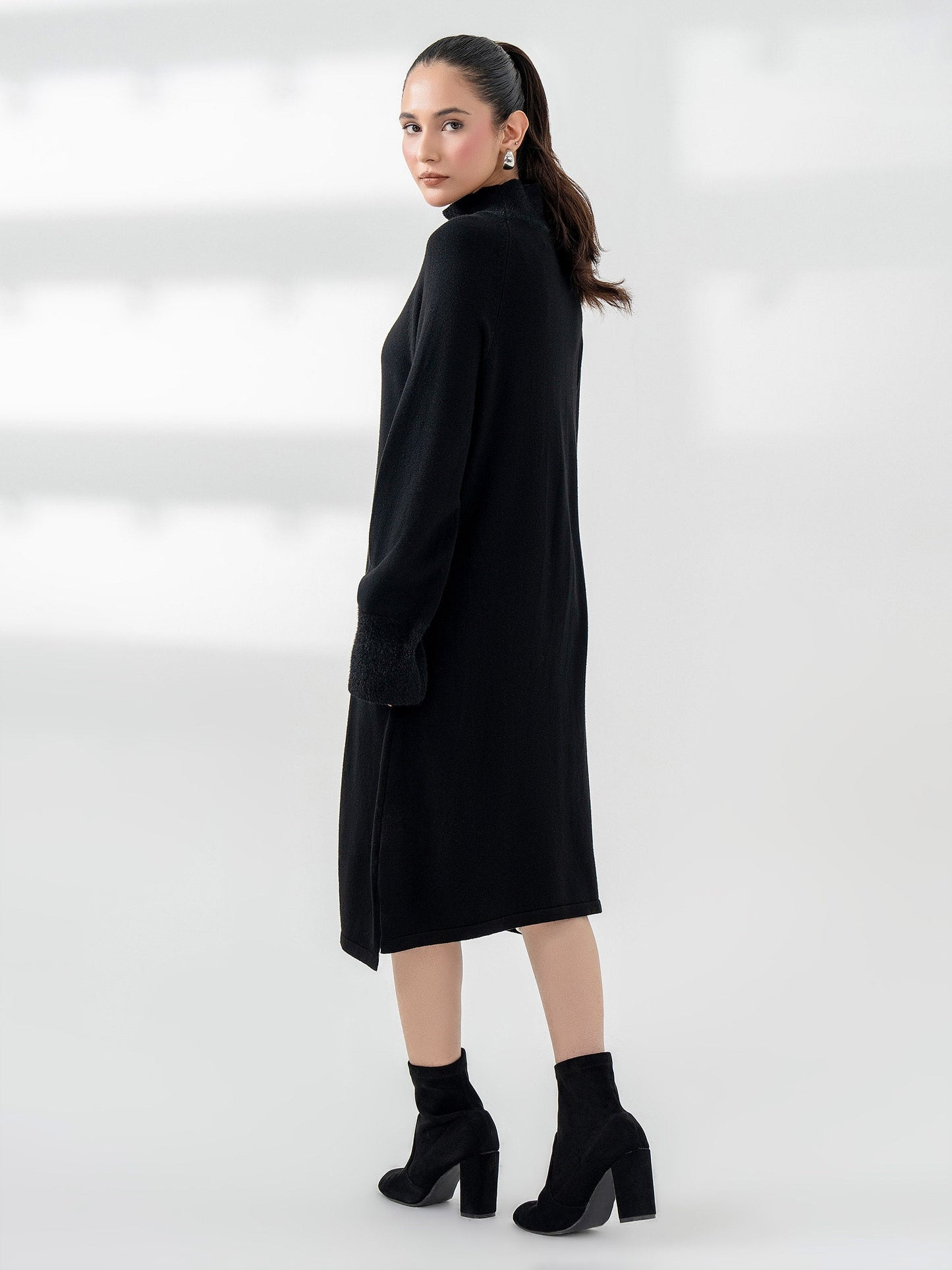 Dyed Woolen Dress