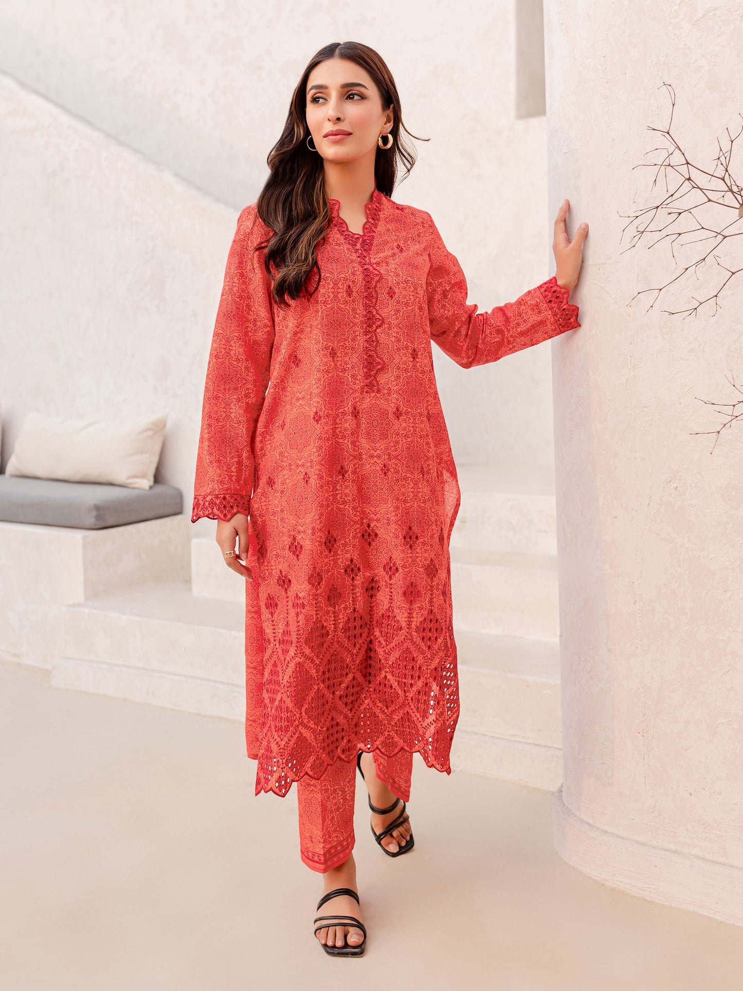 2 Piece Lawn Suit-Embroidered (Pret)