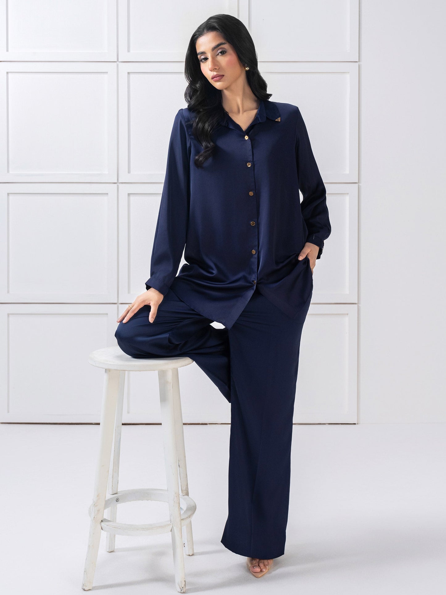 Silk Co-Ord Set-Dyed (Pret)