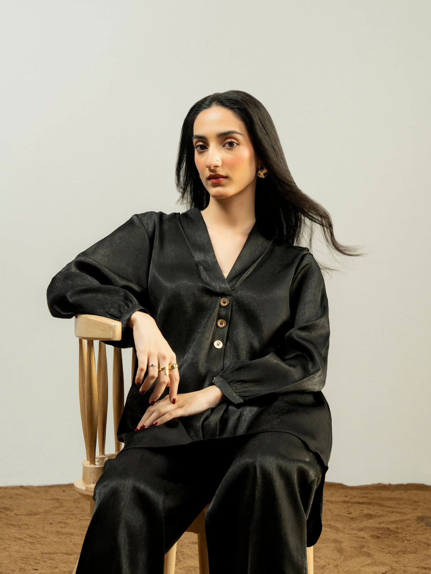 2 Piece Silk Suit-Dyed (Pret)