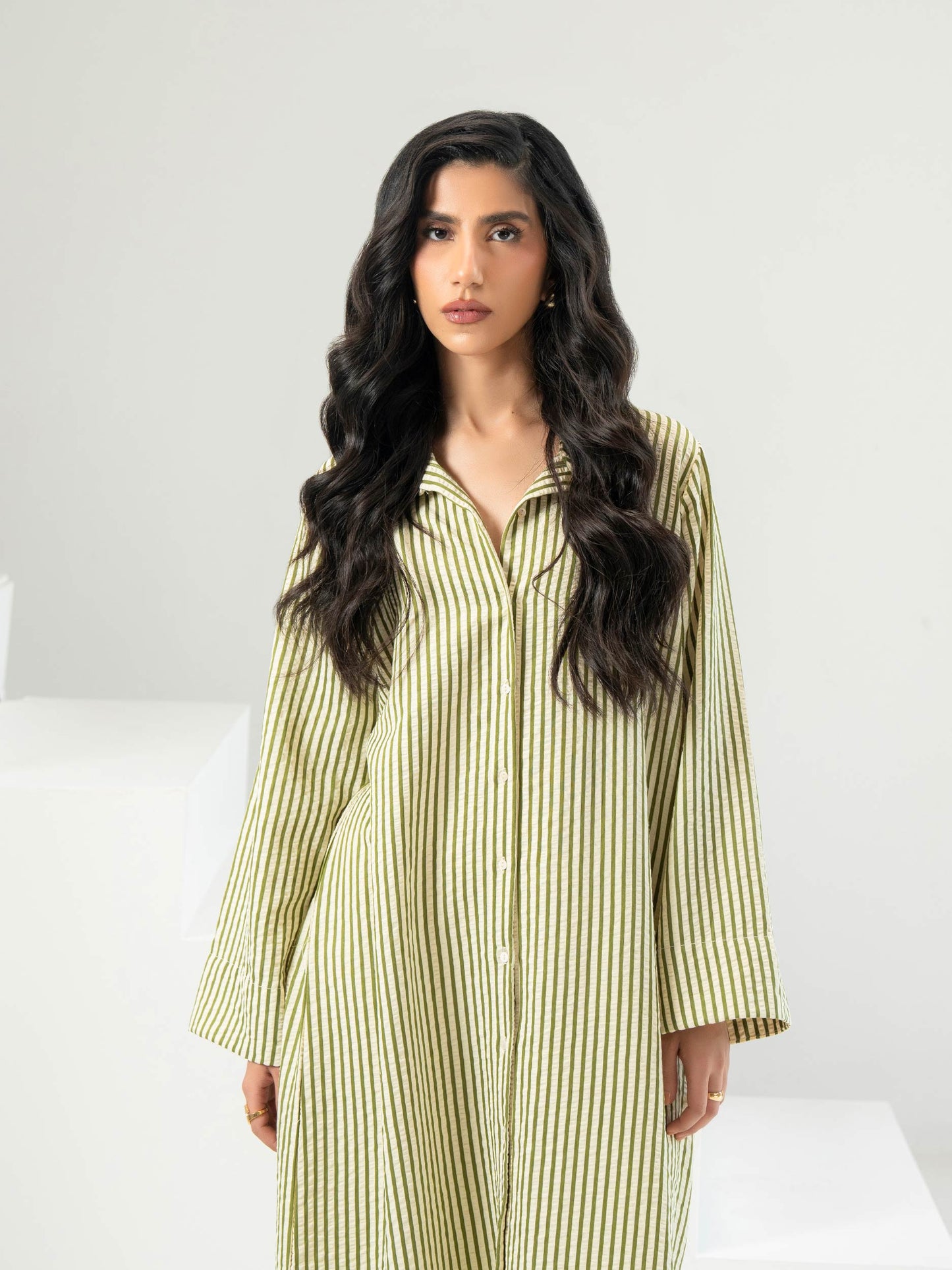 Printed Yarn Dyed Dress