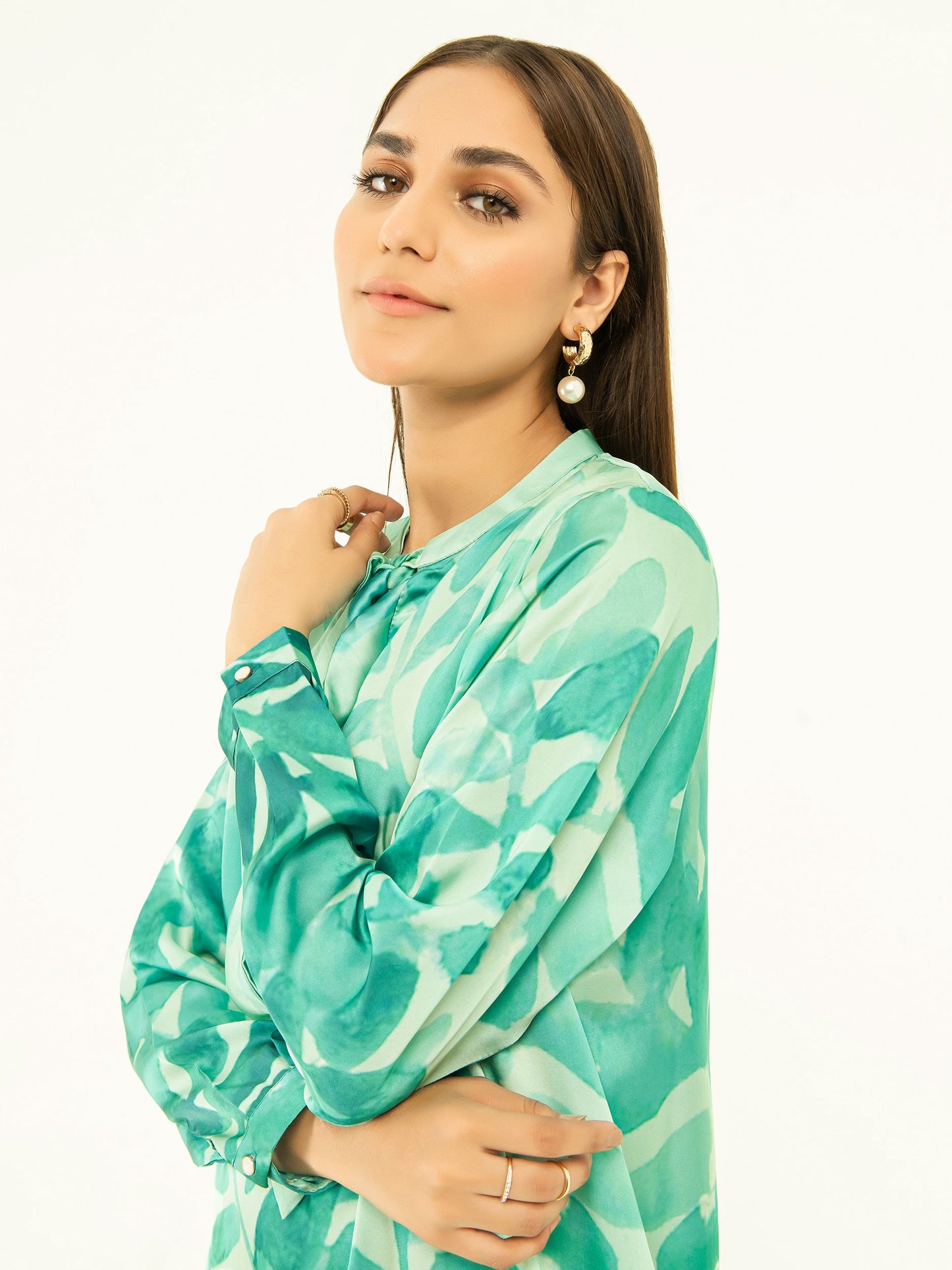 Silk Shirt-Printed (Pret)