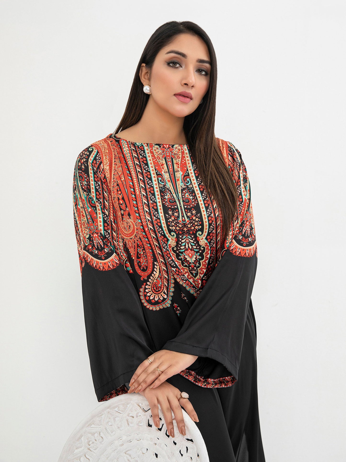 Silk Shirt-Printed (Pret)