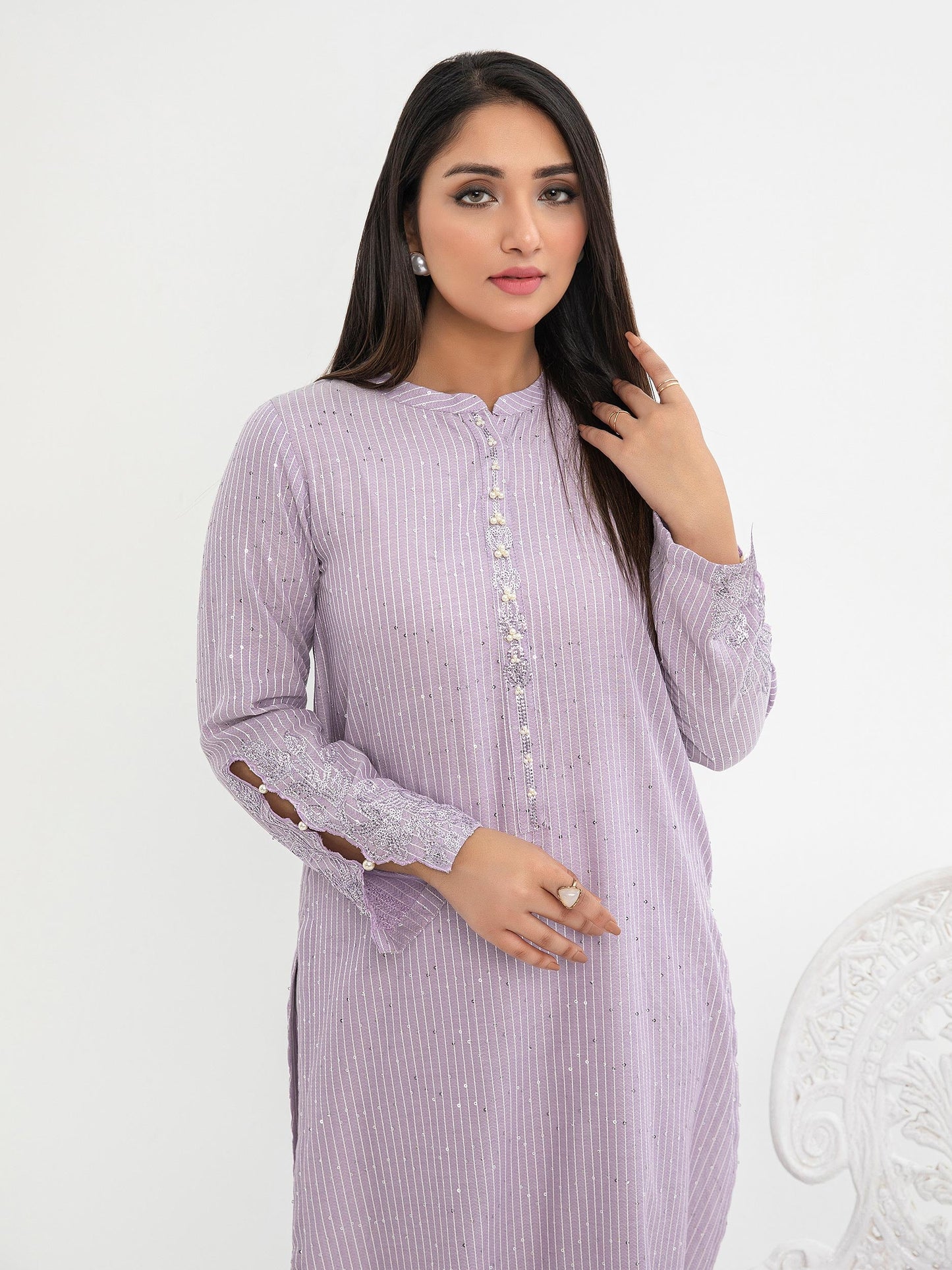 Yarn Dyed Shirt-Embroidered (Pret)