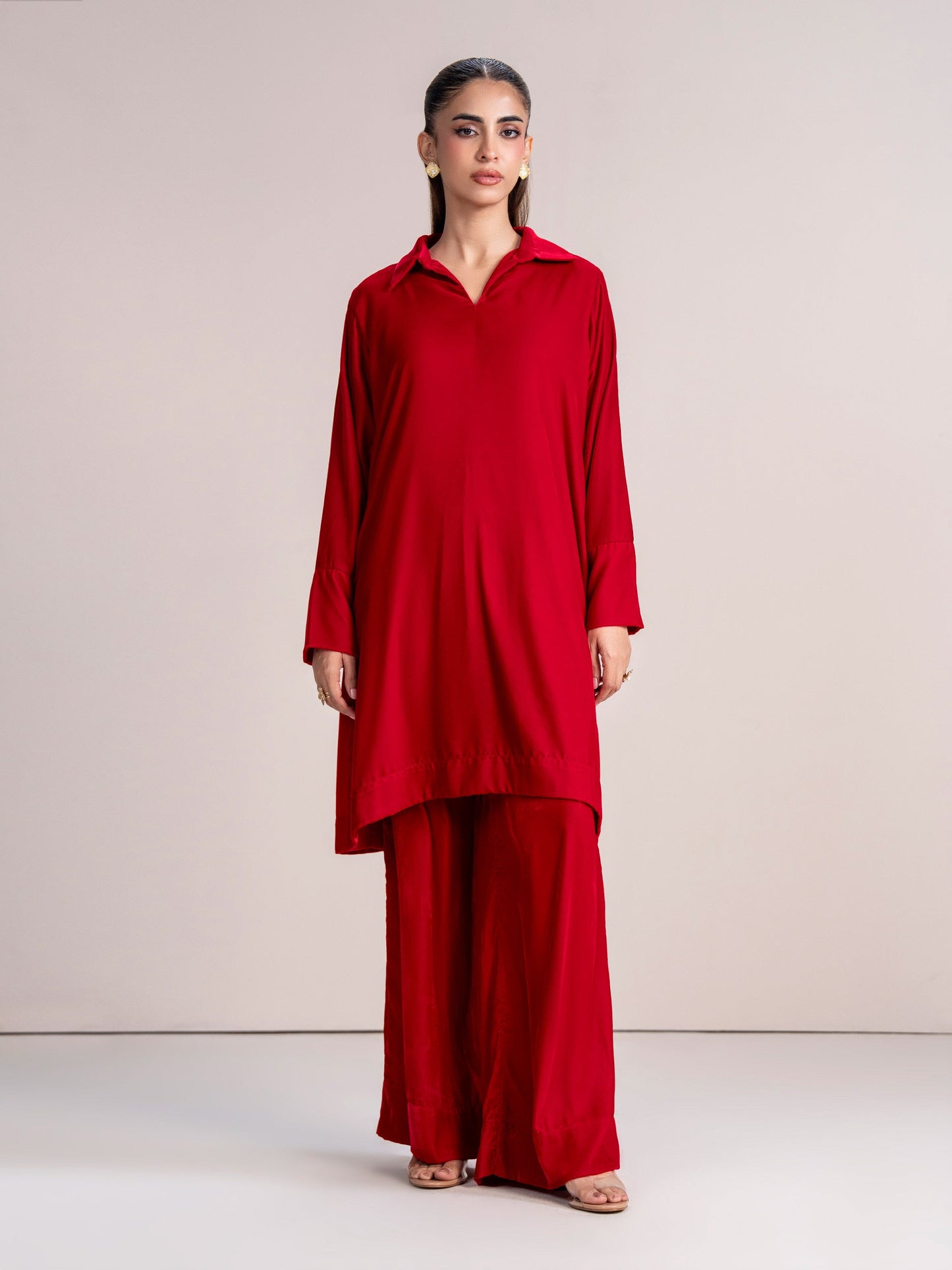 2 Piece Velvet Suit (Pret)