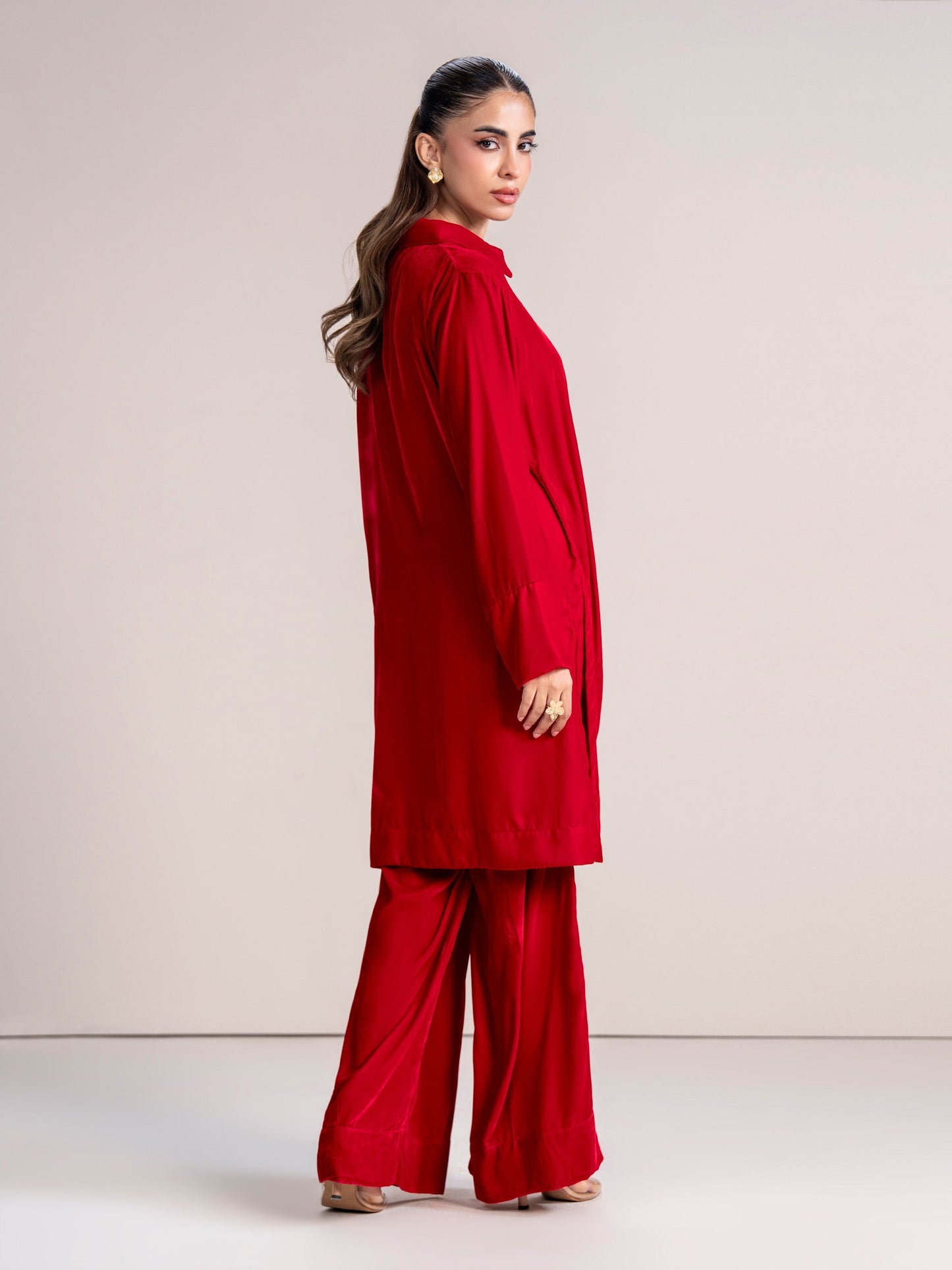 2 Piece Velvet Suit (Pret)
