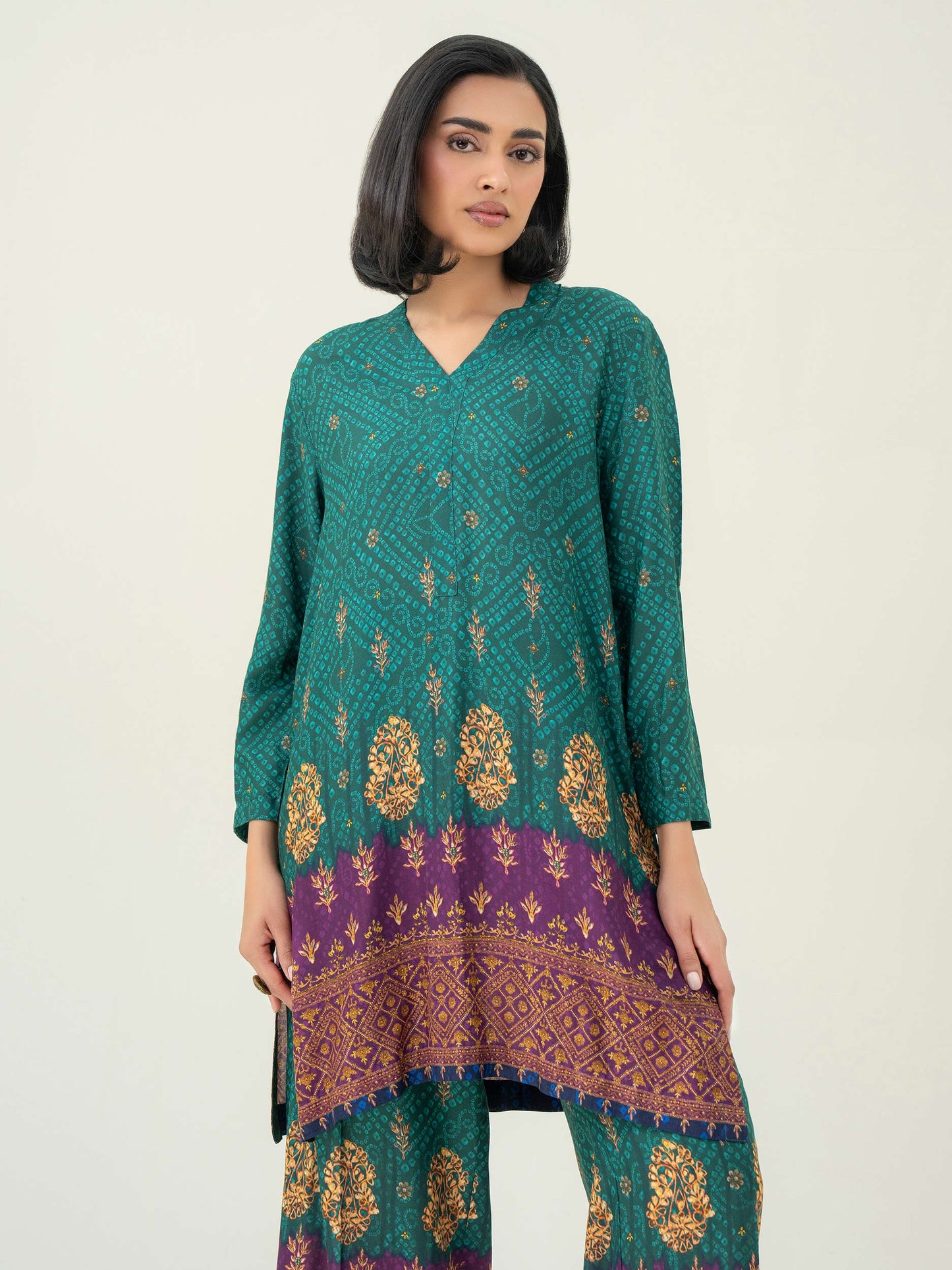 2 Piece Viscose Suit-Printed (Pret)