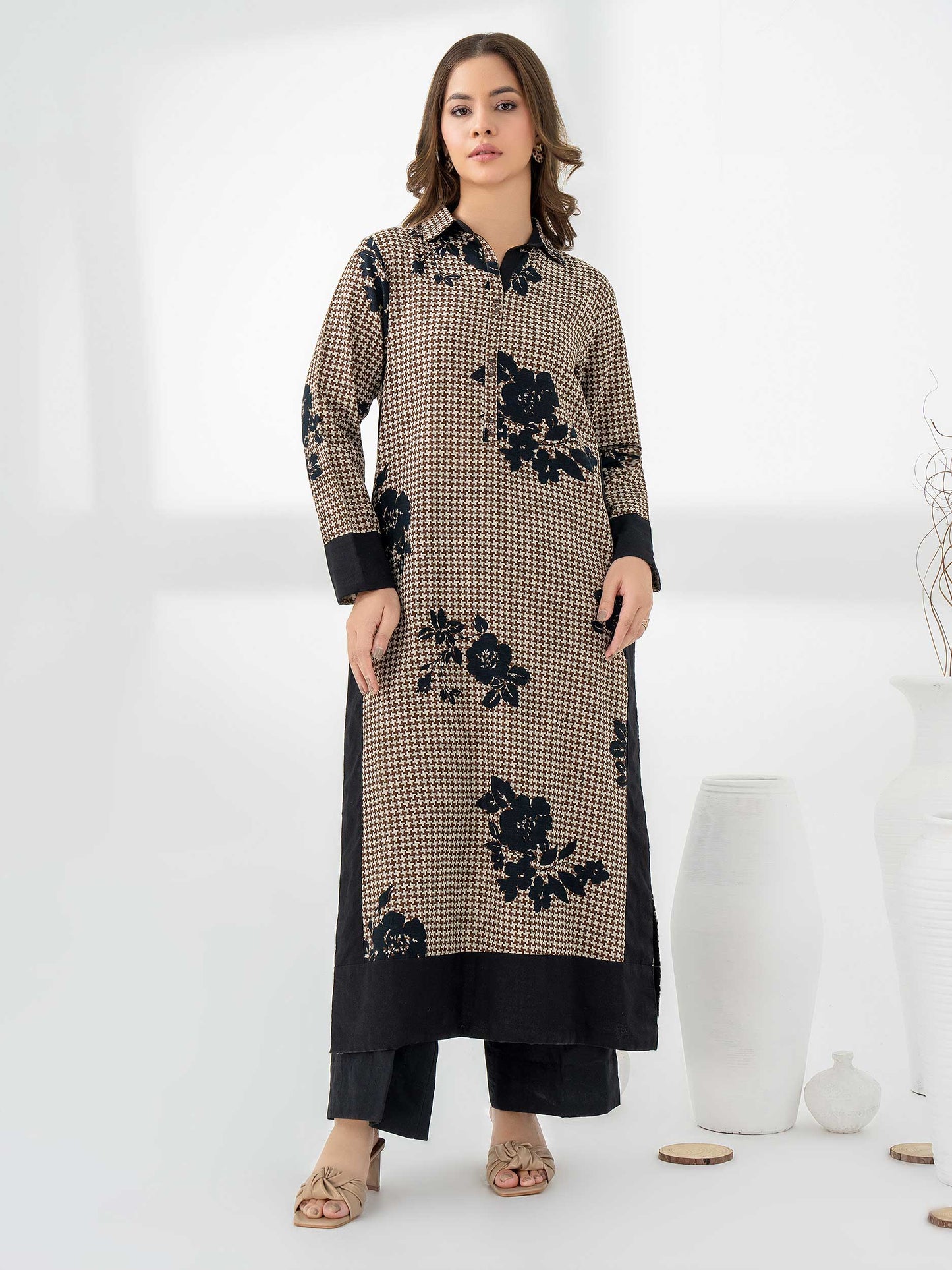 Khaddar Shirt-Printed (Pret)