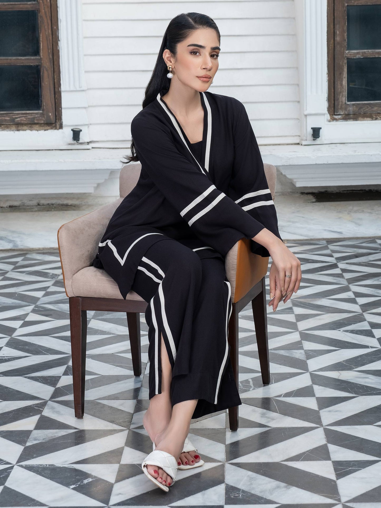 Dyed Color Block Marina Co-Ord Set