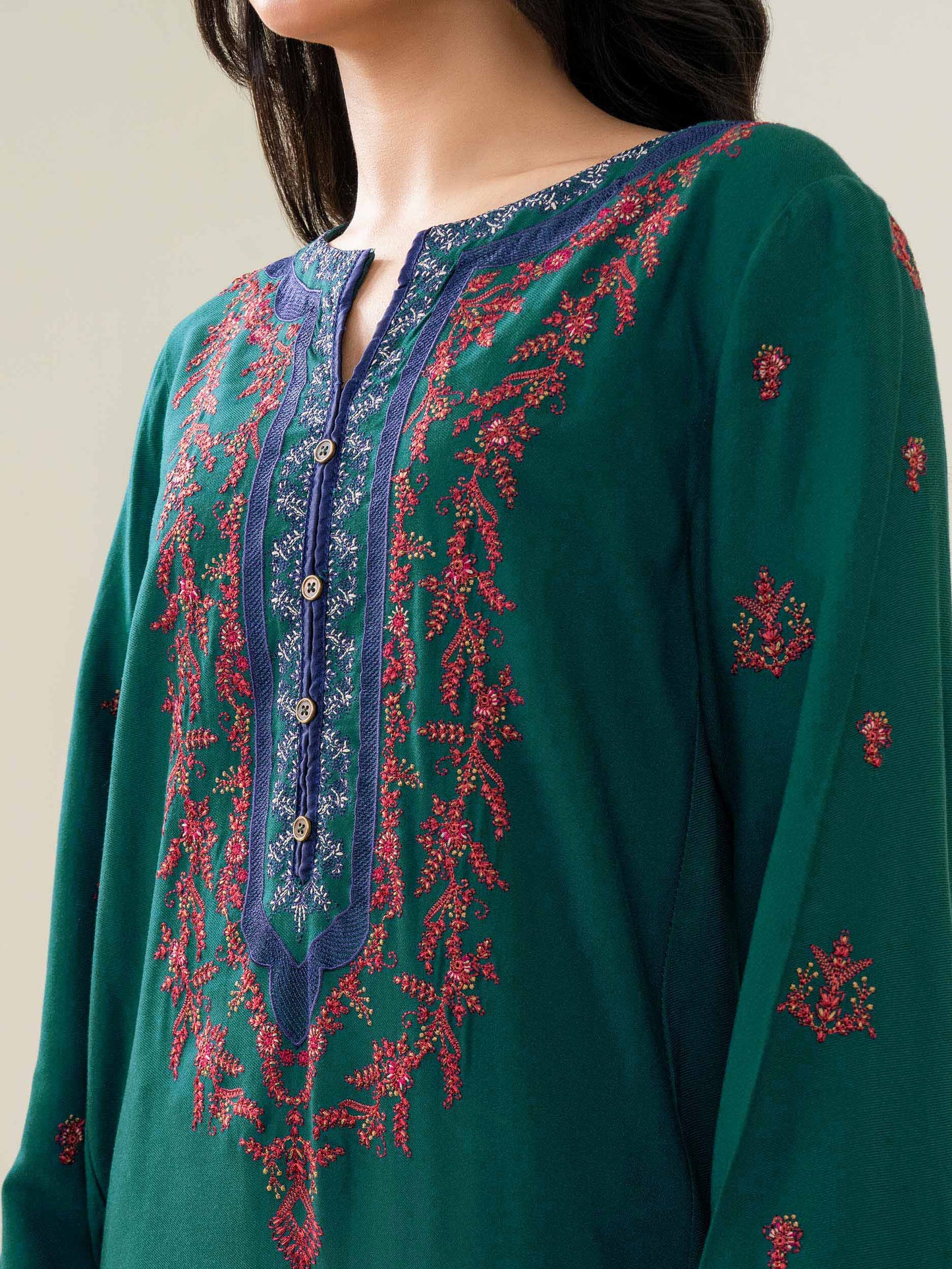 2 Piece Marina Suit-Embroidered (Pret)