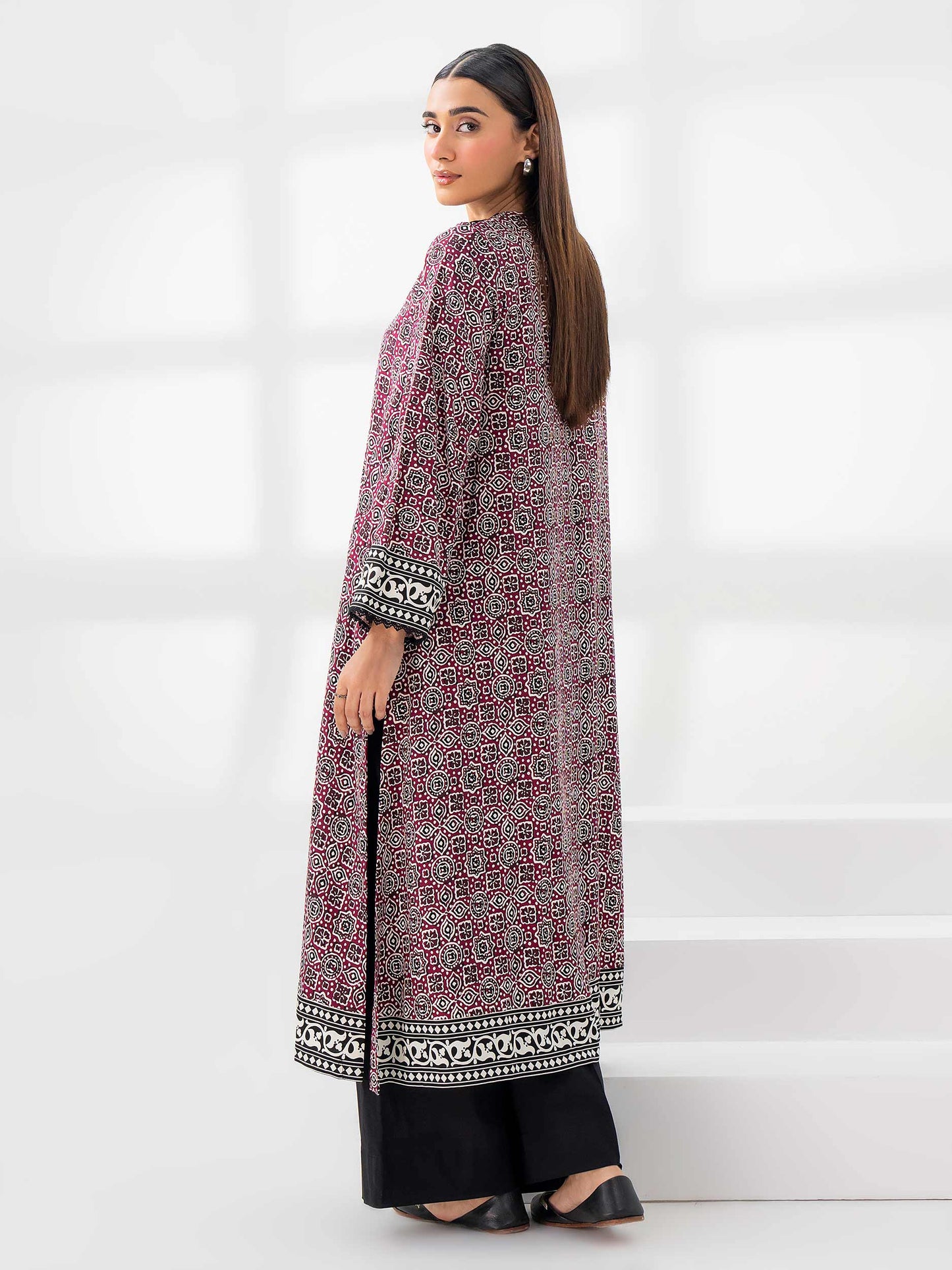 Linen Shirt-Embroidered (Pret)