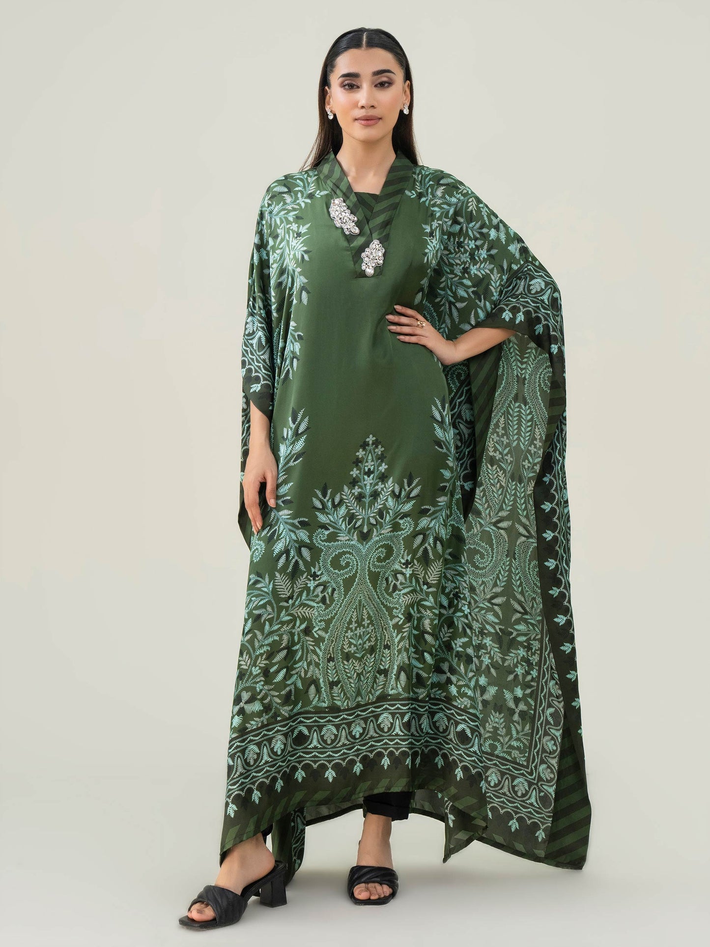 Silk Kaftan-Printed (Pret)