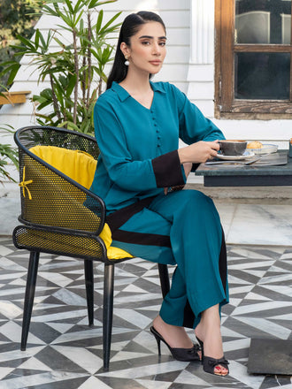 dyed-color-block-linen-co-ord-set