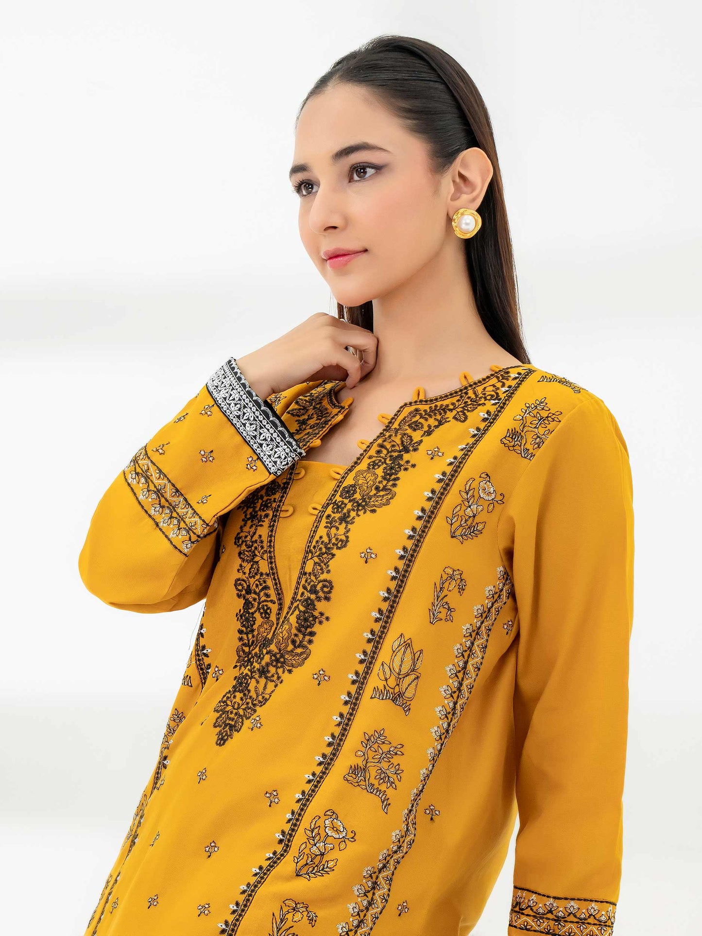 2 Piece Khaddar Suit-Embroidered (Pret)