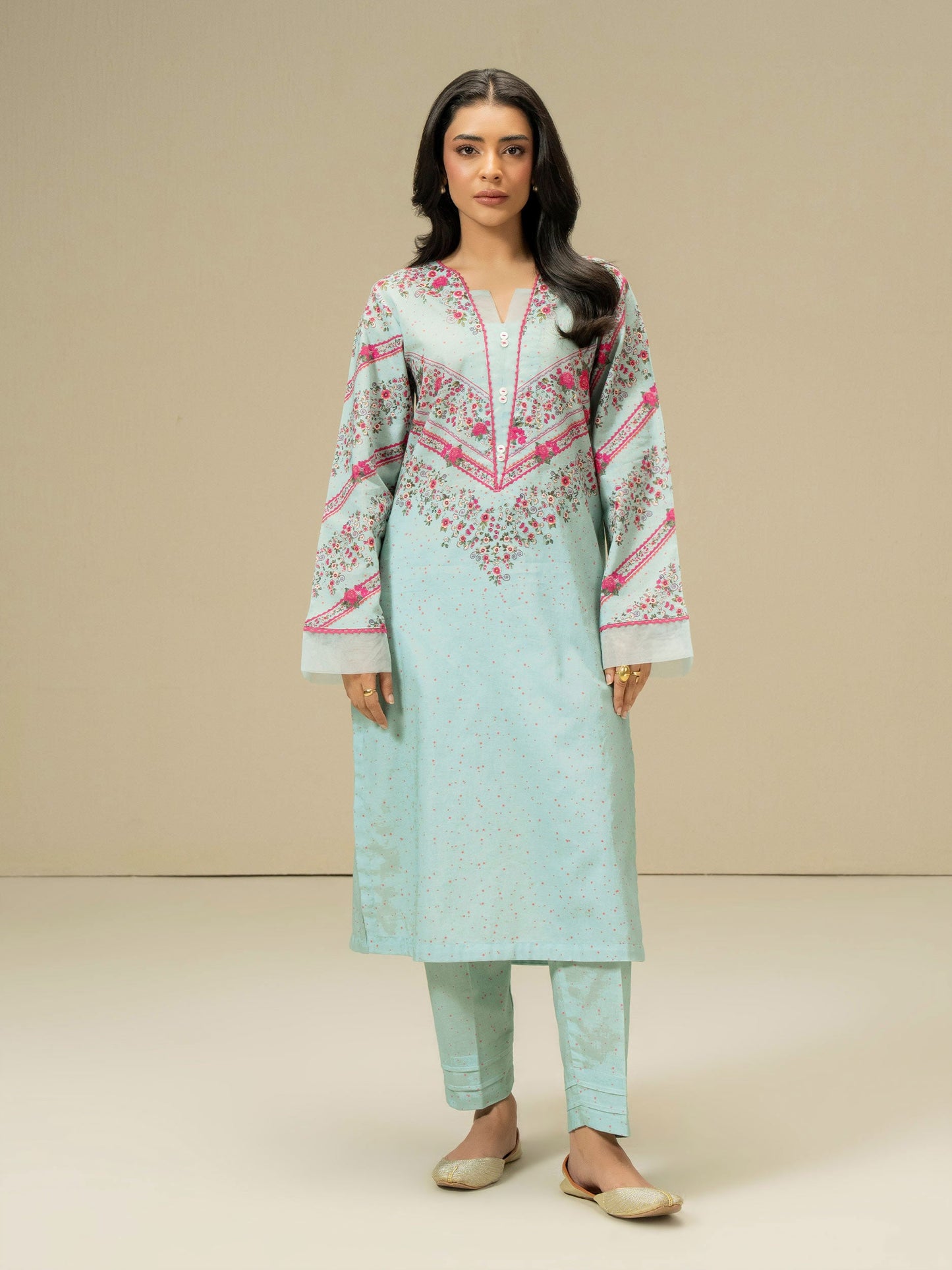 2 Piece Khaddar Suit-Printed (Pret)