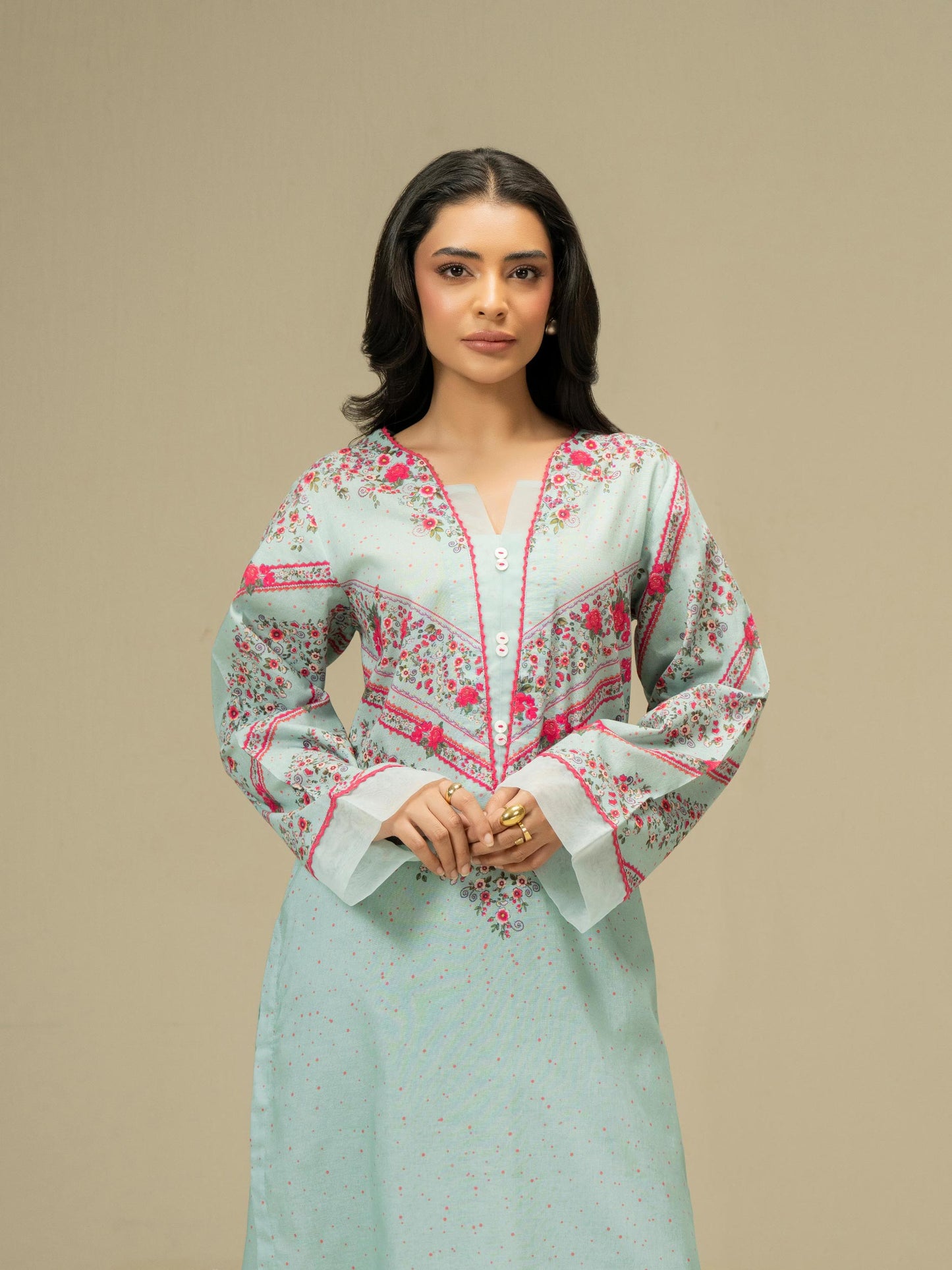 2 Piece Khaddar Suit-Printed (Pret)