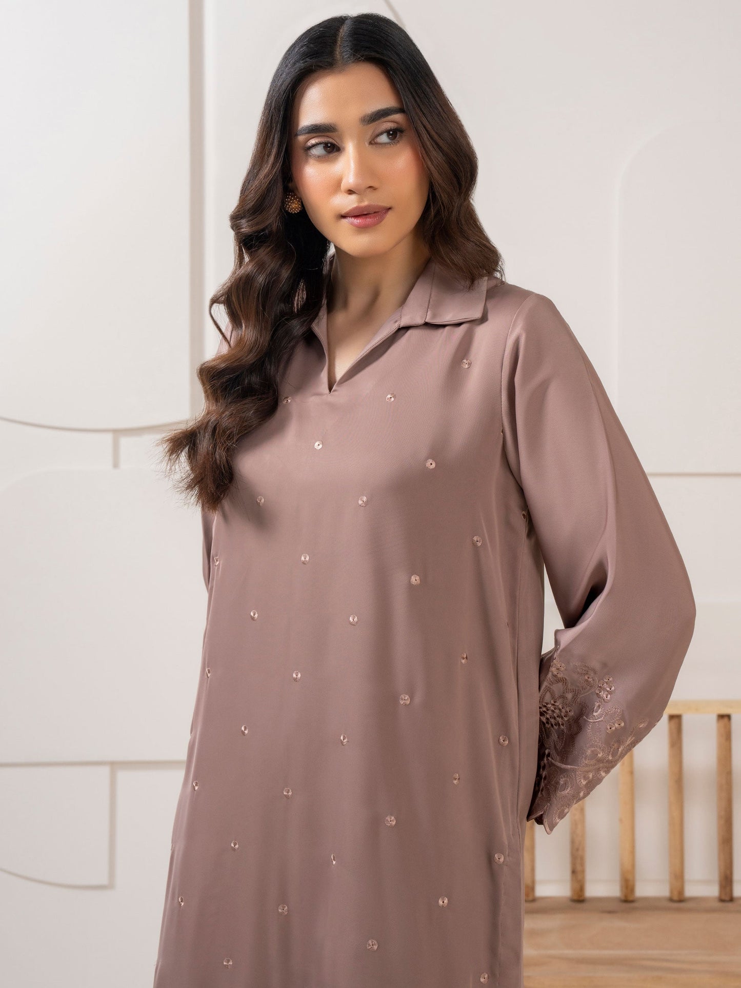 Silk Co-Ord Set-Embroidered (Pret)