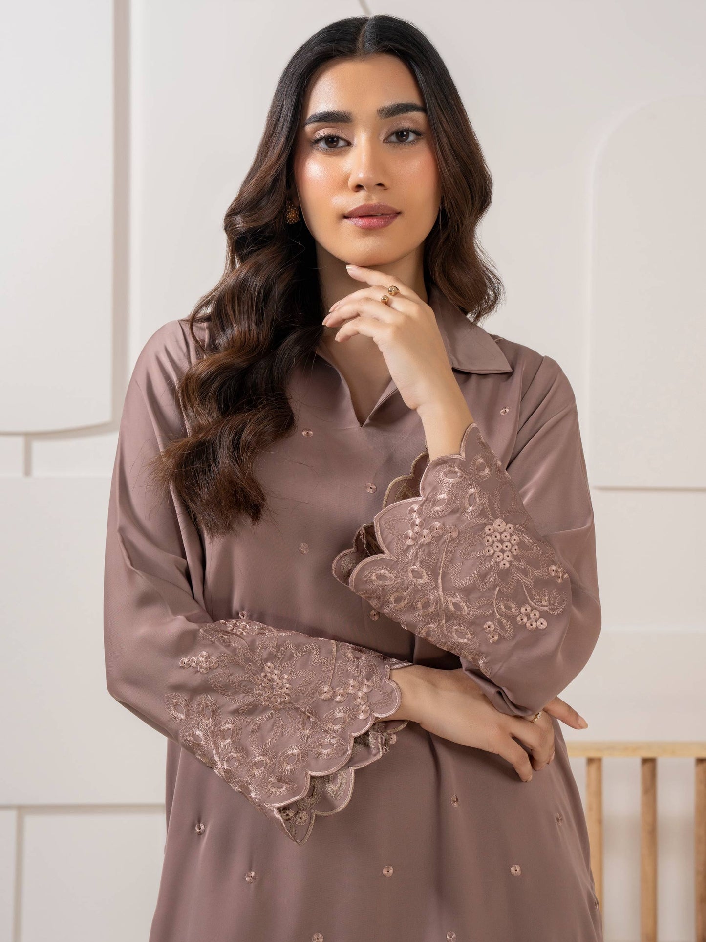 Silk Co-Ord Set-Embroidered (Pret)