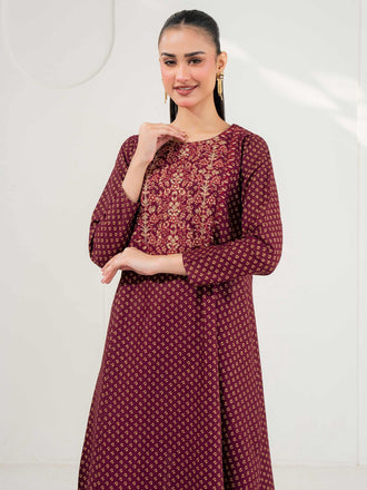 khaddar-frock-embroidered-(pret)