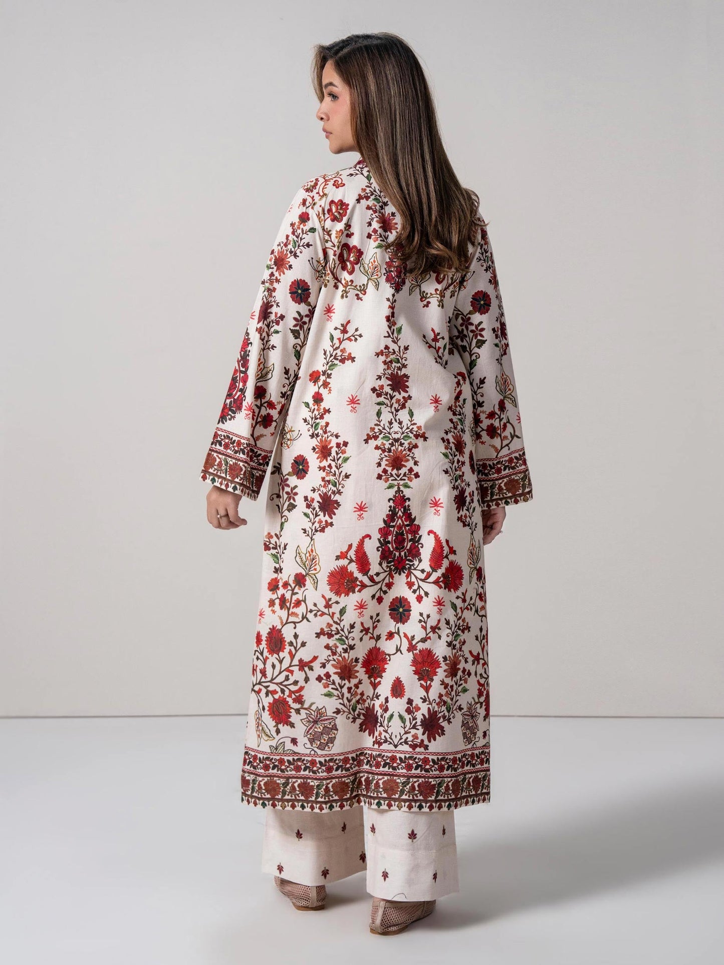 2 Piece Cardigan Khaddar Suit (Pret)