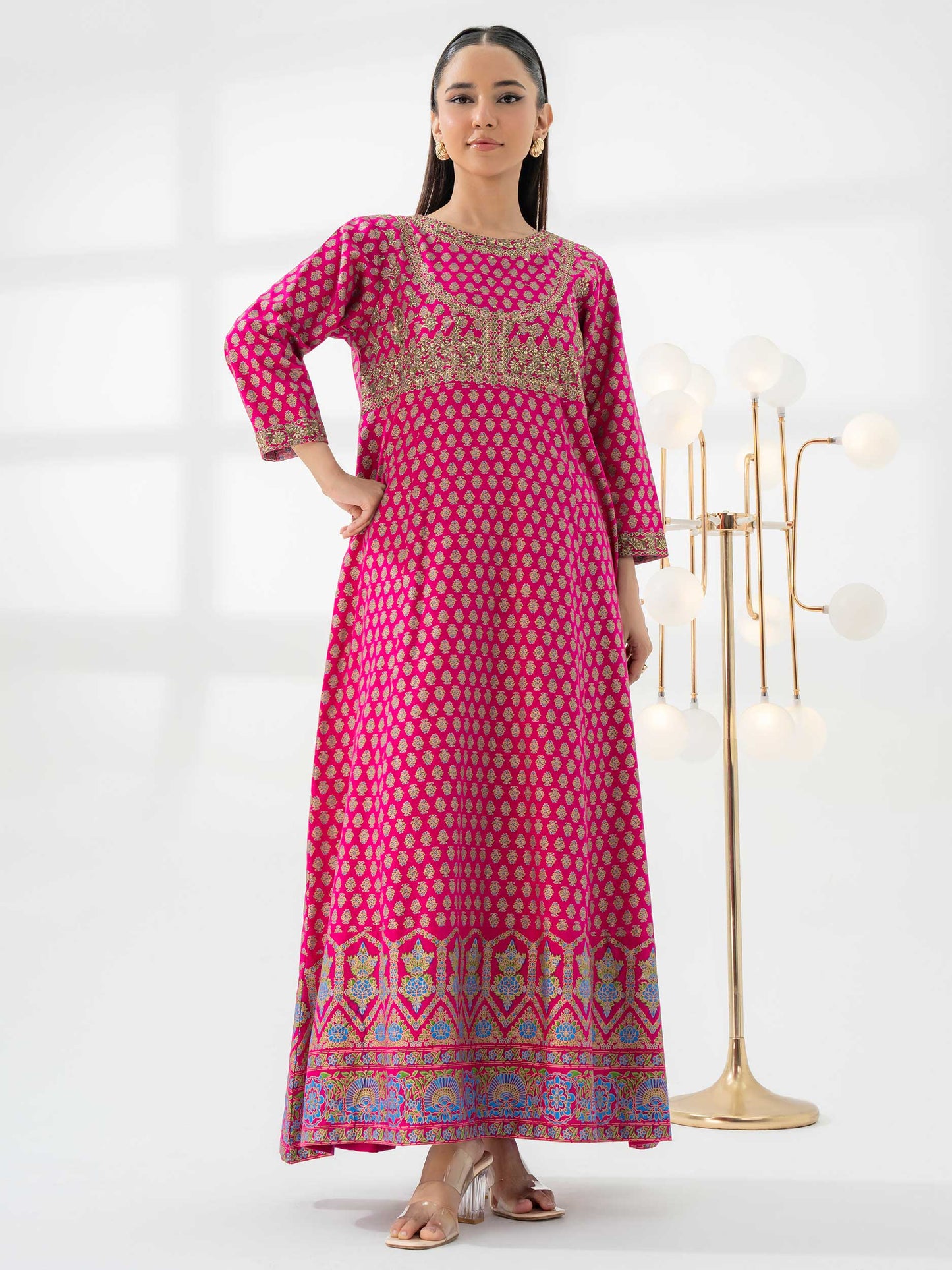 2 Piece Khaddar Suit-Embroidered (Pret)